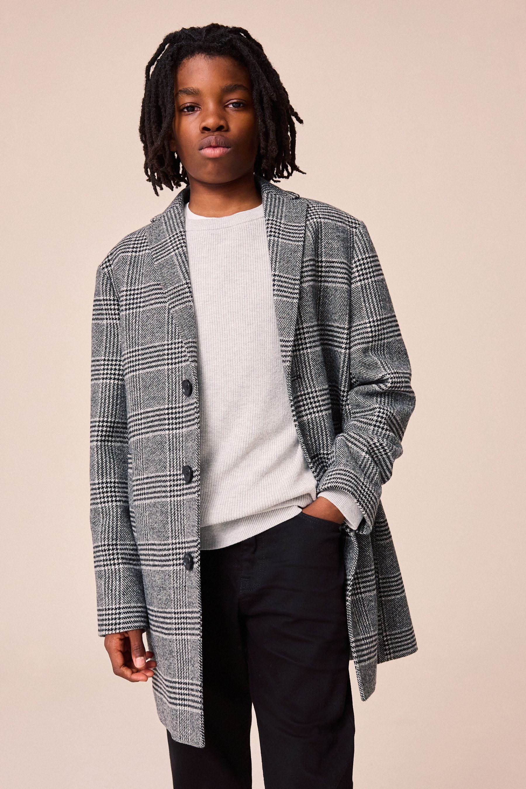 Next Kurzmantel Monochromer Mantel (1-tlg)