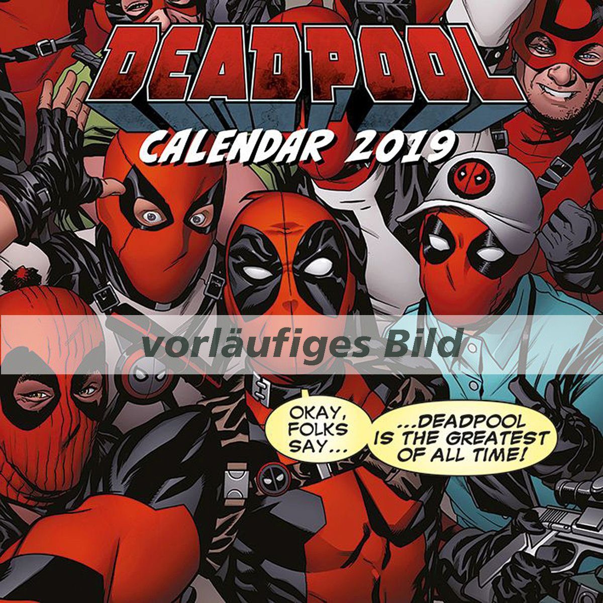 Danilo Wandkalender Marvel Deadpool Kalender 2024 inkl. Miniposter