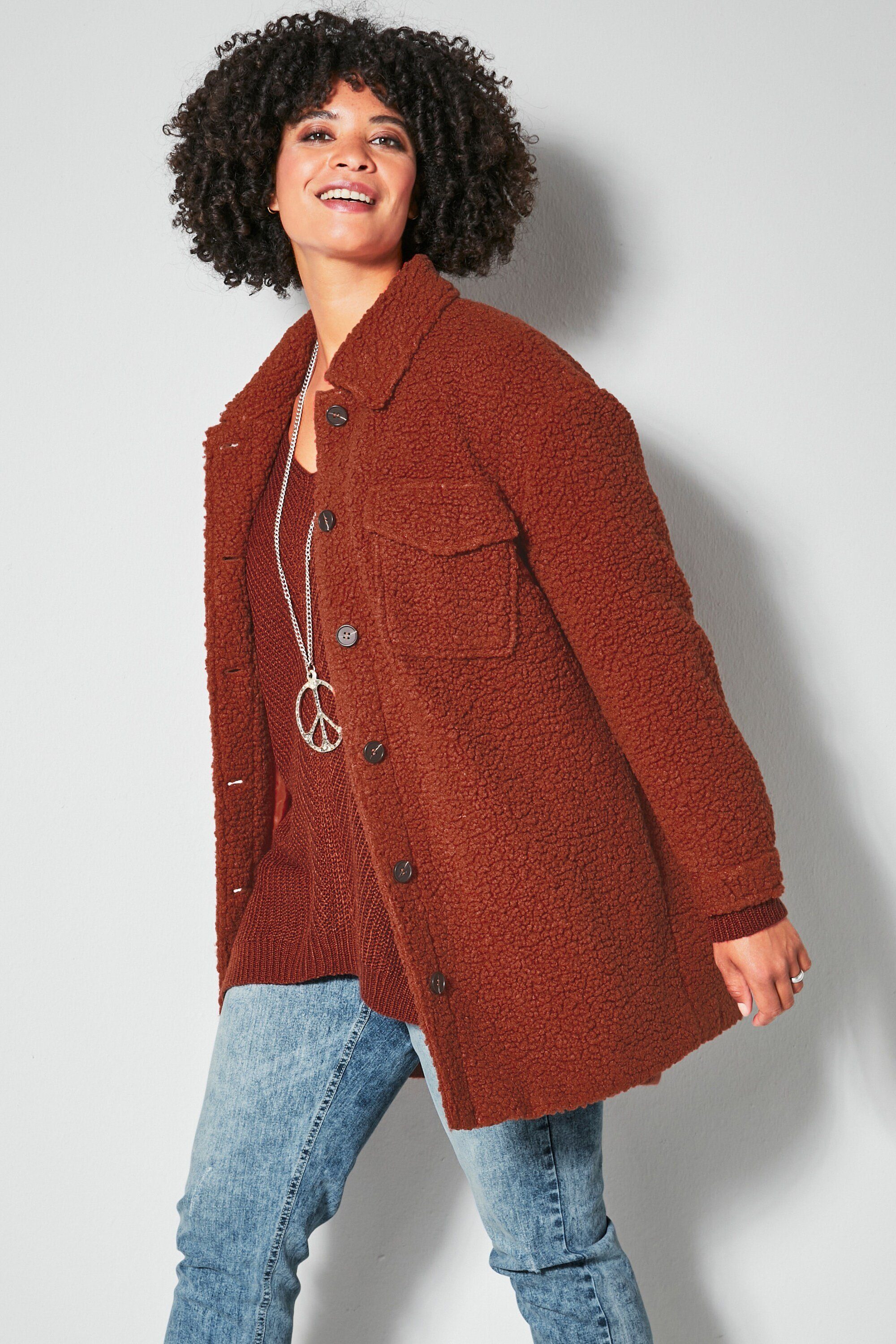 Angel of Style Sommerjacke Teddyjacke Overshirt günstig online kaufen