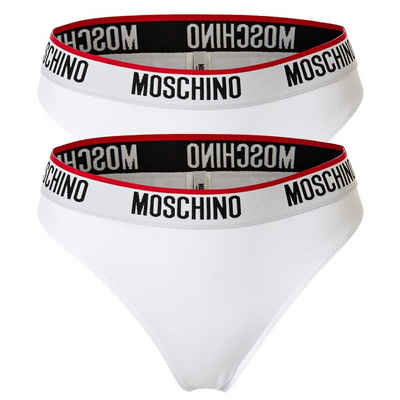 Moschino Slip Damen Slip 2er Pack - Unterhose, Baumwollmischung