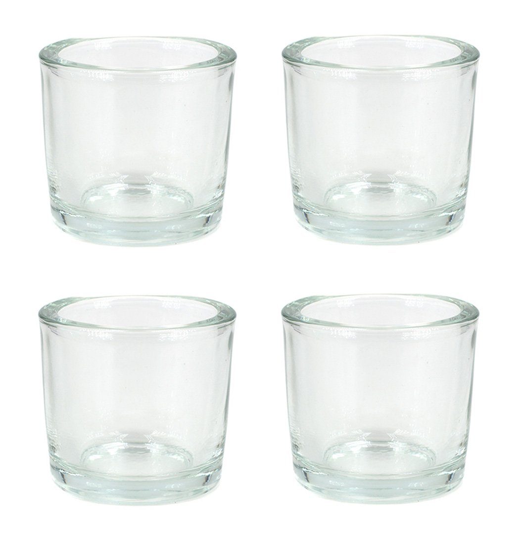 Creativery Teelichthalter, Teelichthalter Glas 6,5x6cm klar günstig online kaufen