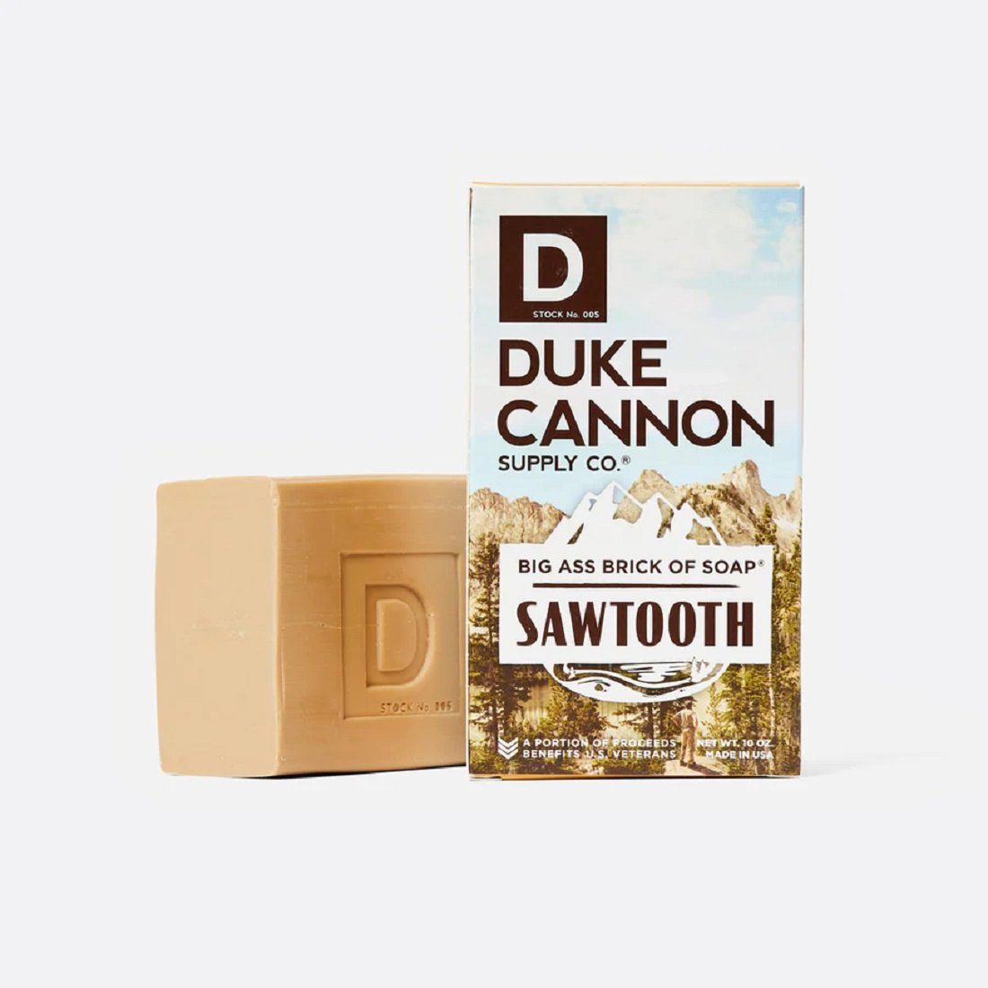 Duke Cannon Feste Duschseife Big Ass Brick of Soap SAWTHOOTH- Echte Männerseife aus den USA, 300 gr Seifenstück