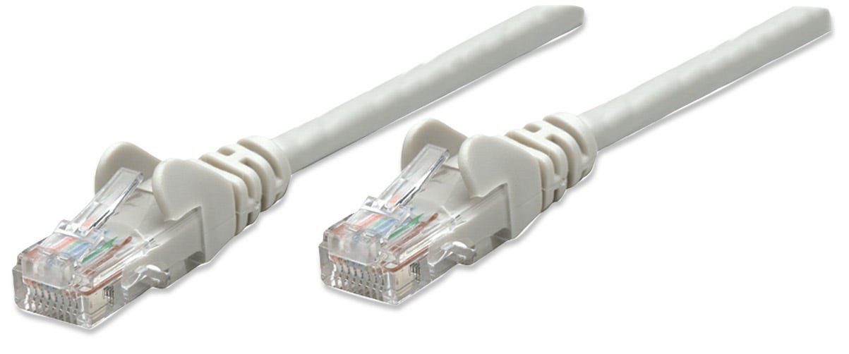 Intellinet Intellinet Patchkabel RJ45 U/UTP Cat5e 10m Hebelschutz grau LAN-Kabel