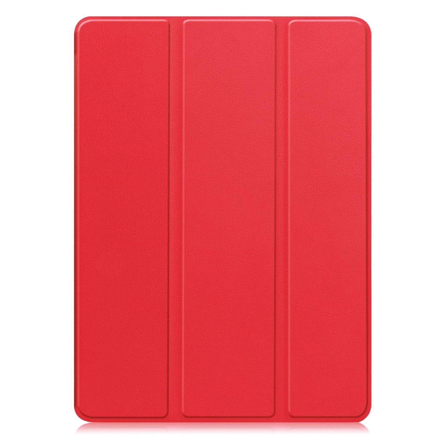 Wigento Tablet-Hülle Für OnePlus Pad 2 Pro / Pad 3 3folt Wake UP Smart Tasche Hülle Rot, 3-Fach Halterung, Kratzfest, Leicht