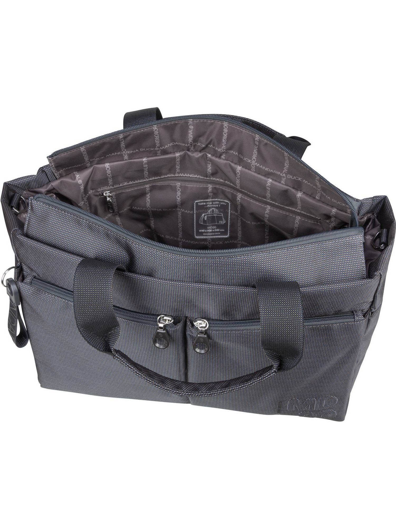 MD20 Handgepäck-Trolley Steel Mandarina Duck QMB02 Duffle