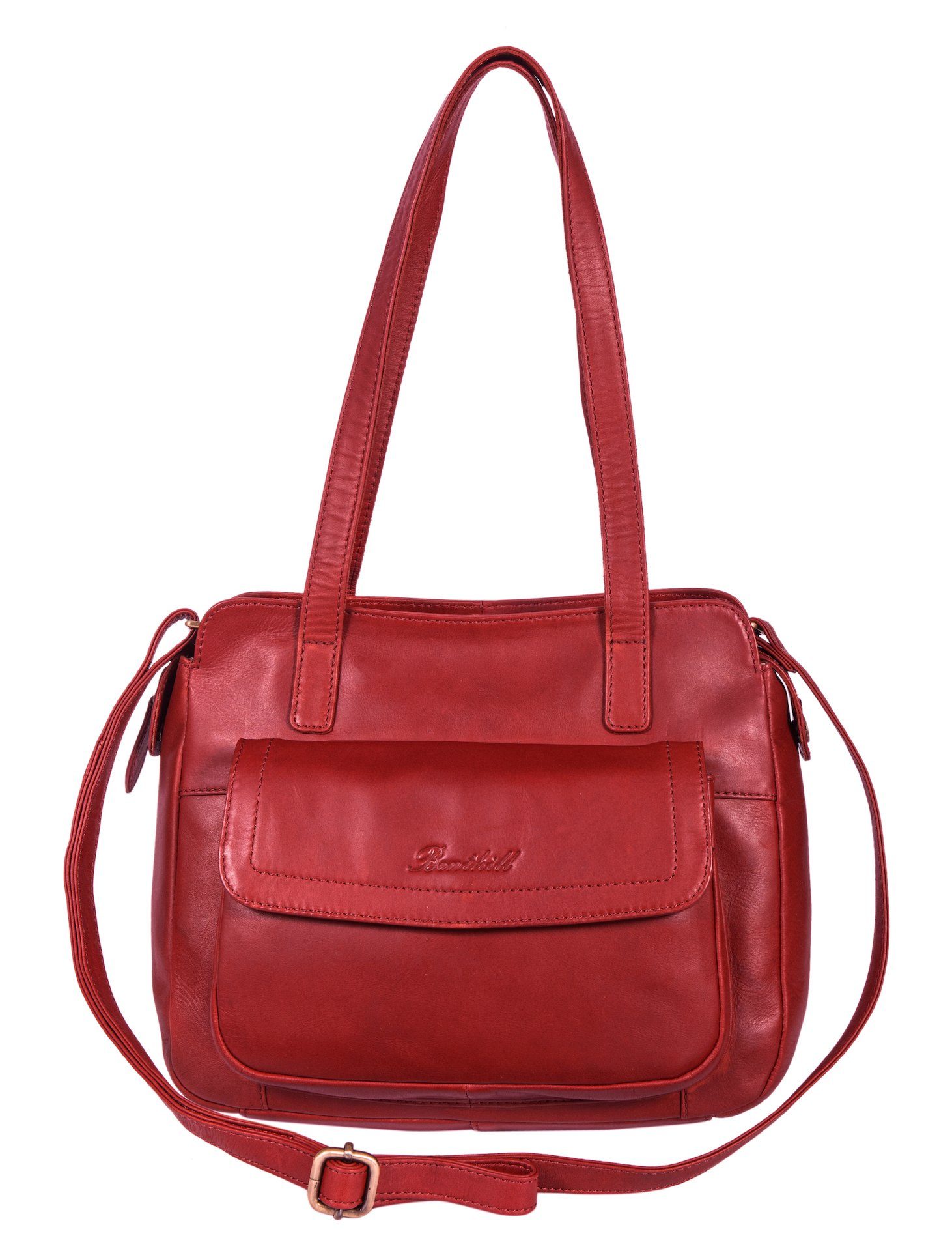 Benthill Handtasche Damen Echt Leder Henkeltasche Umhängegurt Vintage Tasch günstig online kaufen
