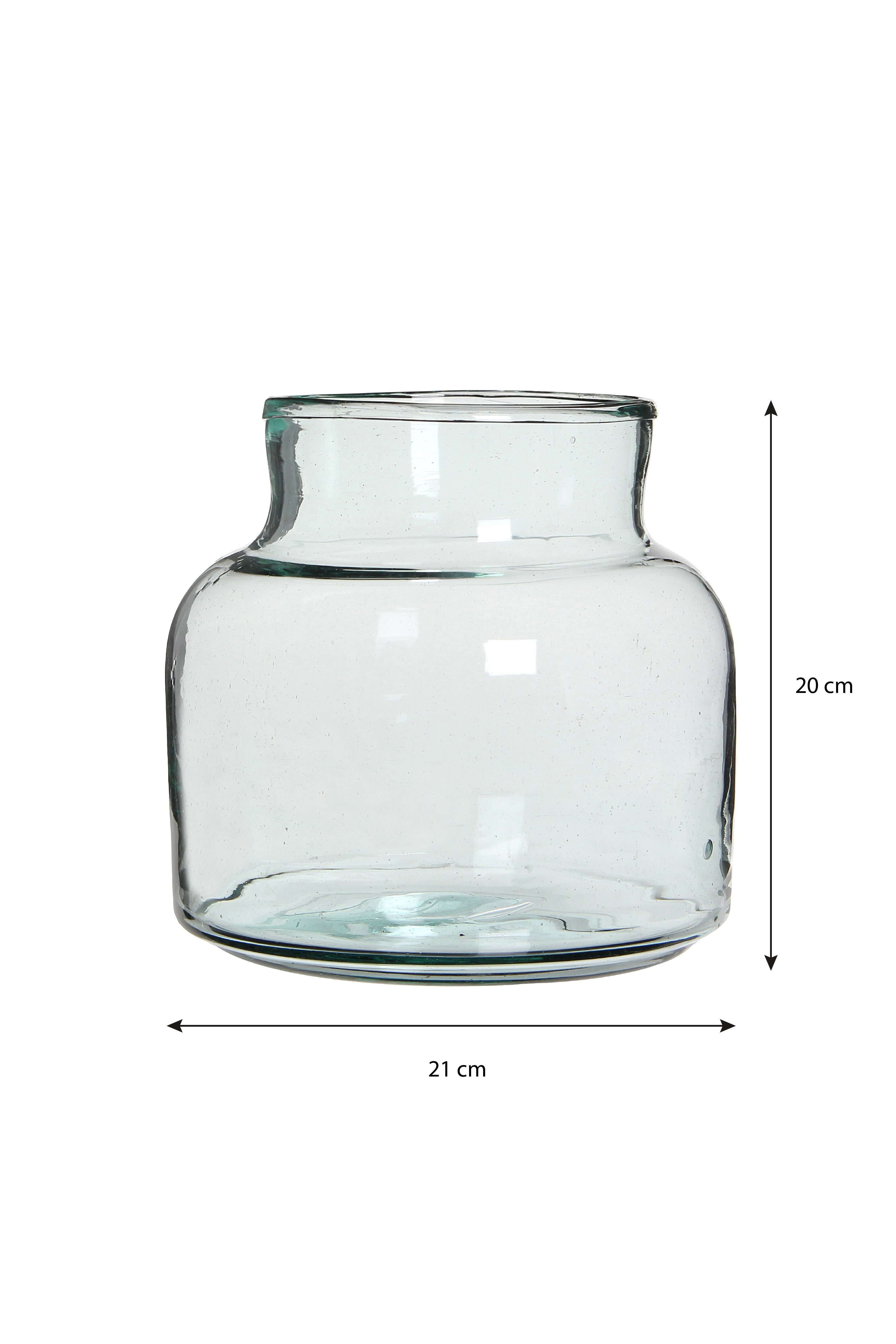 Mica Decorations Dekovase Mica Decorations Vienne Vase transparant - h20xd21cm