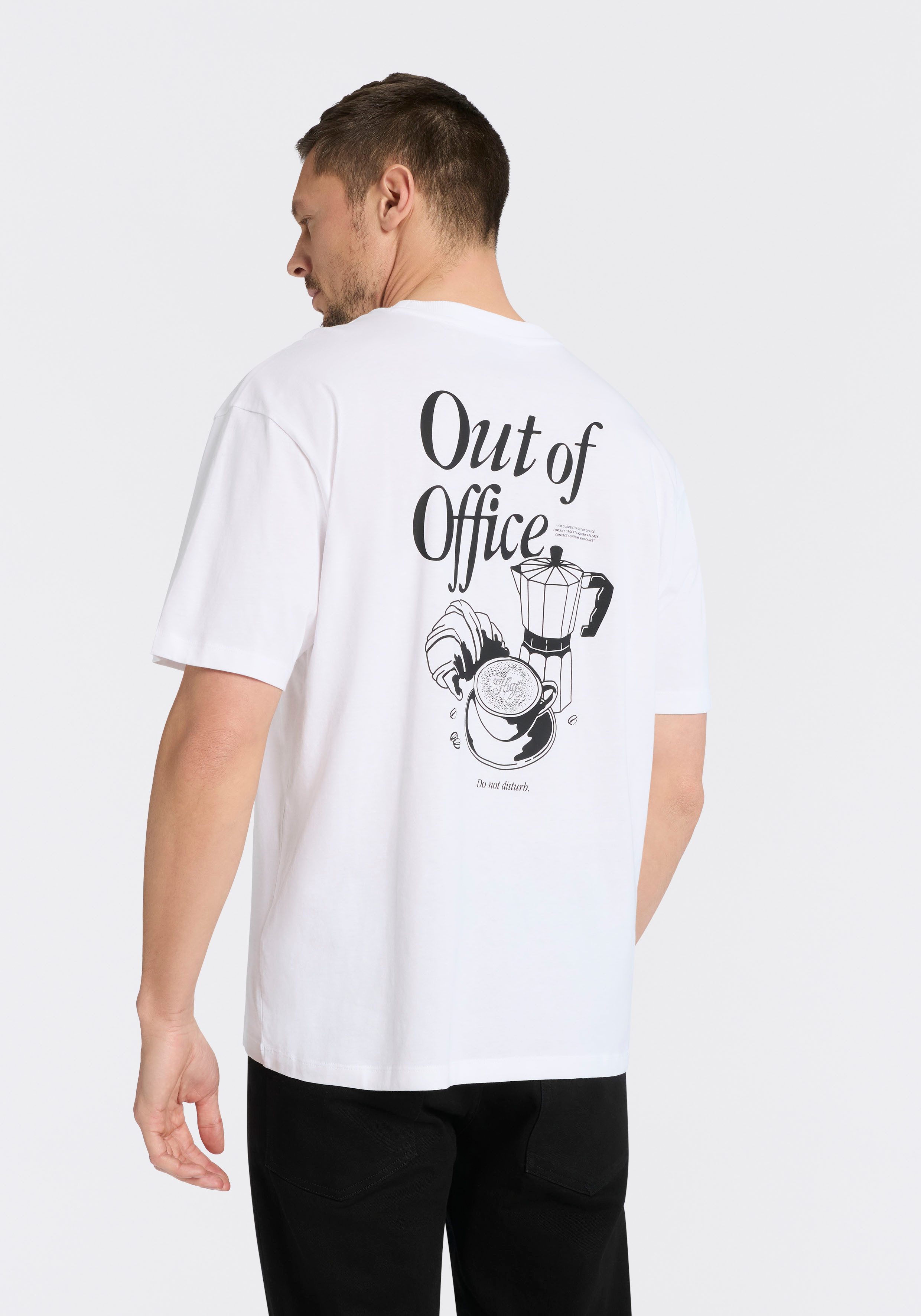 HUGO Blue T-Shirt Oversized Tee mit Print, Rundhals günstig online kaufen