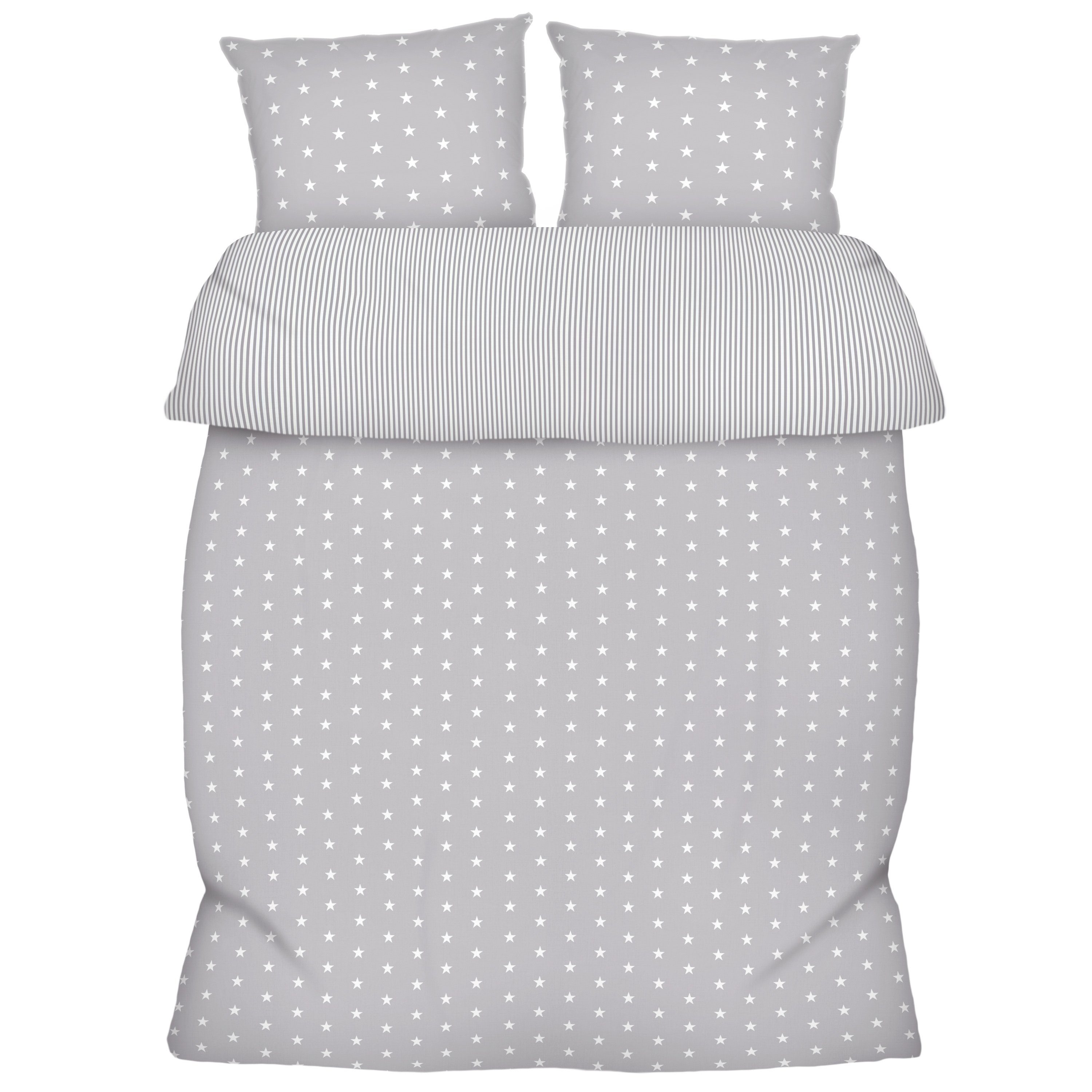 Amilian Bettwäsche 3-tlg. Bettbezug: 155x220 und günstig online kaufen