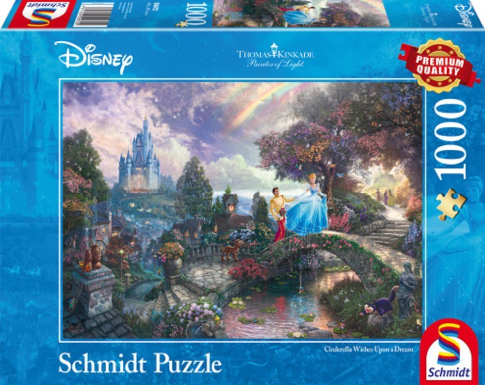 Schmidt Spiele Puzzle Thomas Kinkade Disney Cinderella 1000 Teile Puzzle, Puzzleteile