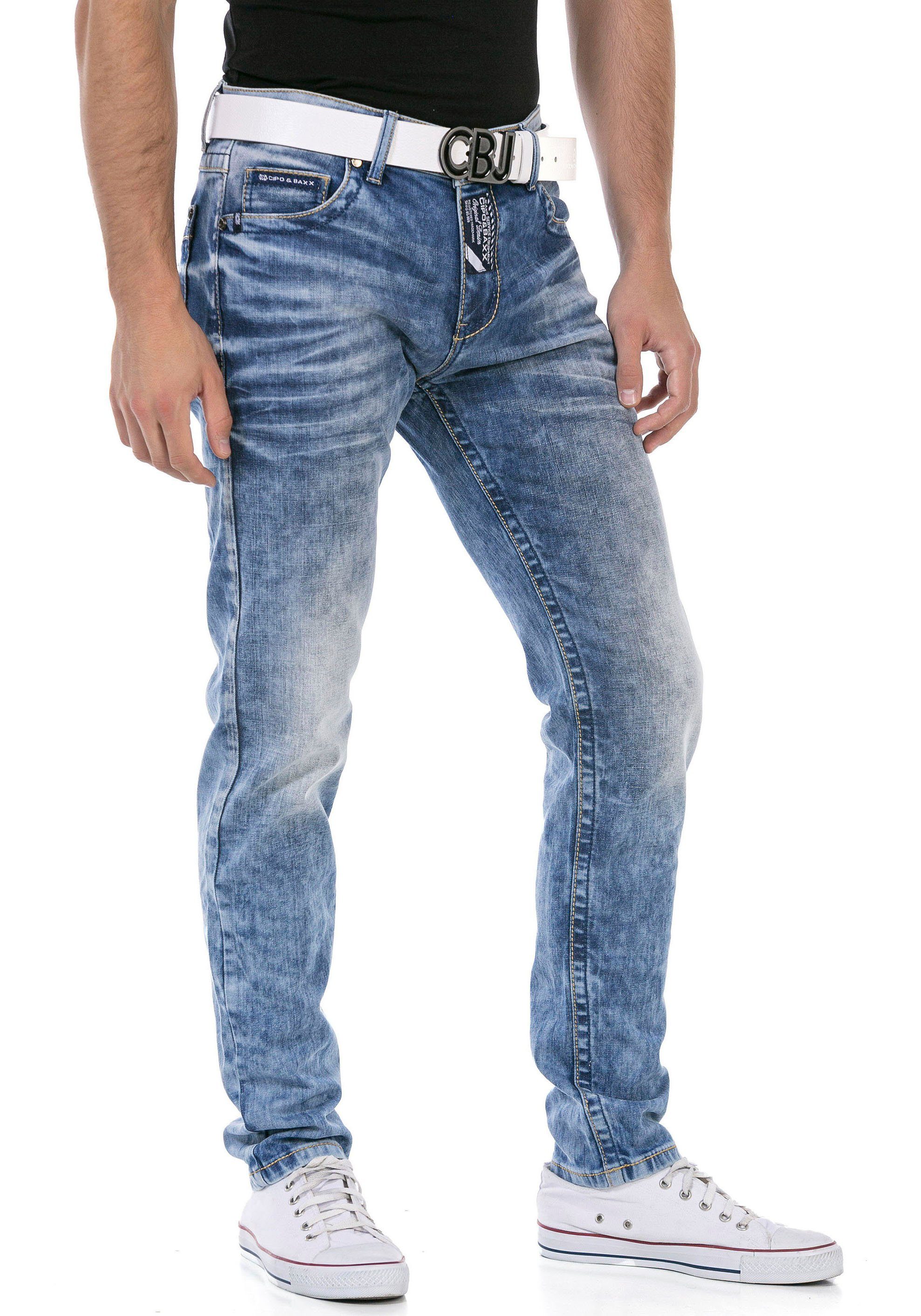 blue Baxx Cipo markanter & mit Regular-fit-Jeans Waschung