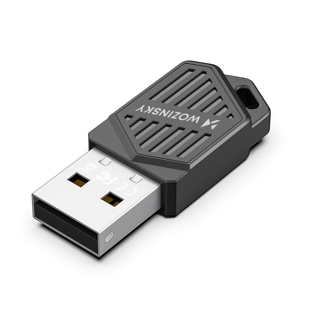 Wozinsky WLAN-Stick Bluetooth-Empfänger Netzwerkadapter Adapter USB-A, Wi-Fi 6, Bluetooth 5.4, Dualband, 900 Mbit/s, treiberlos