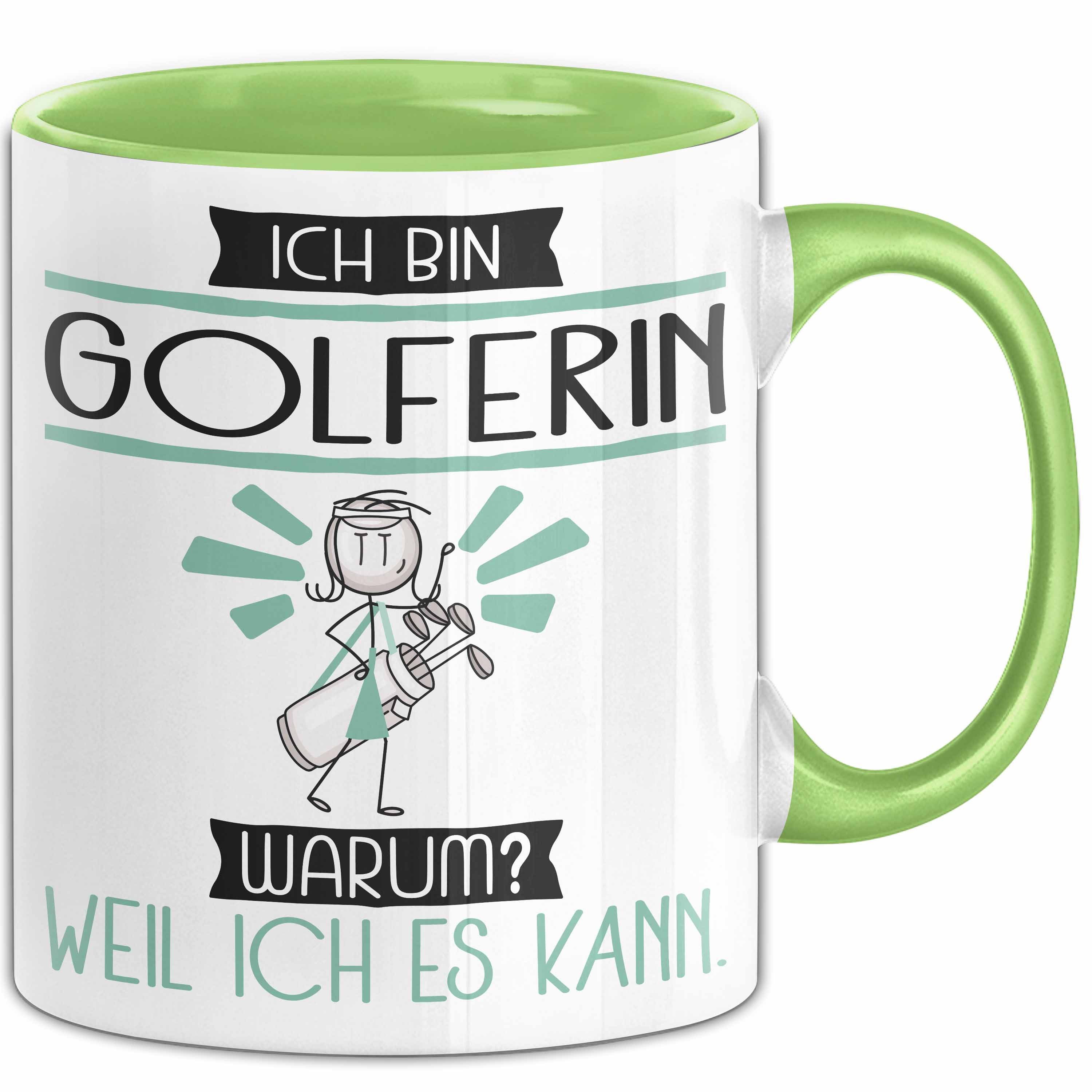 Trendation Tasse Golferin Tasse Geschenk Ich Bin Golferin Warum Weil Ich Es Kann Gesc