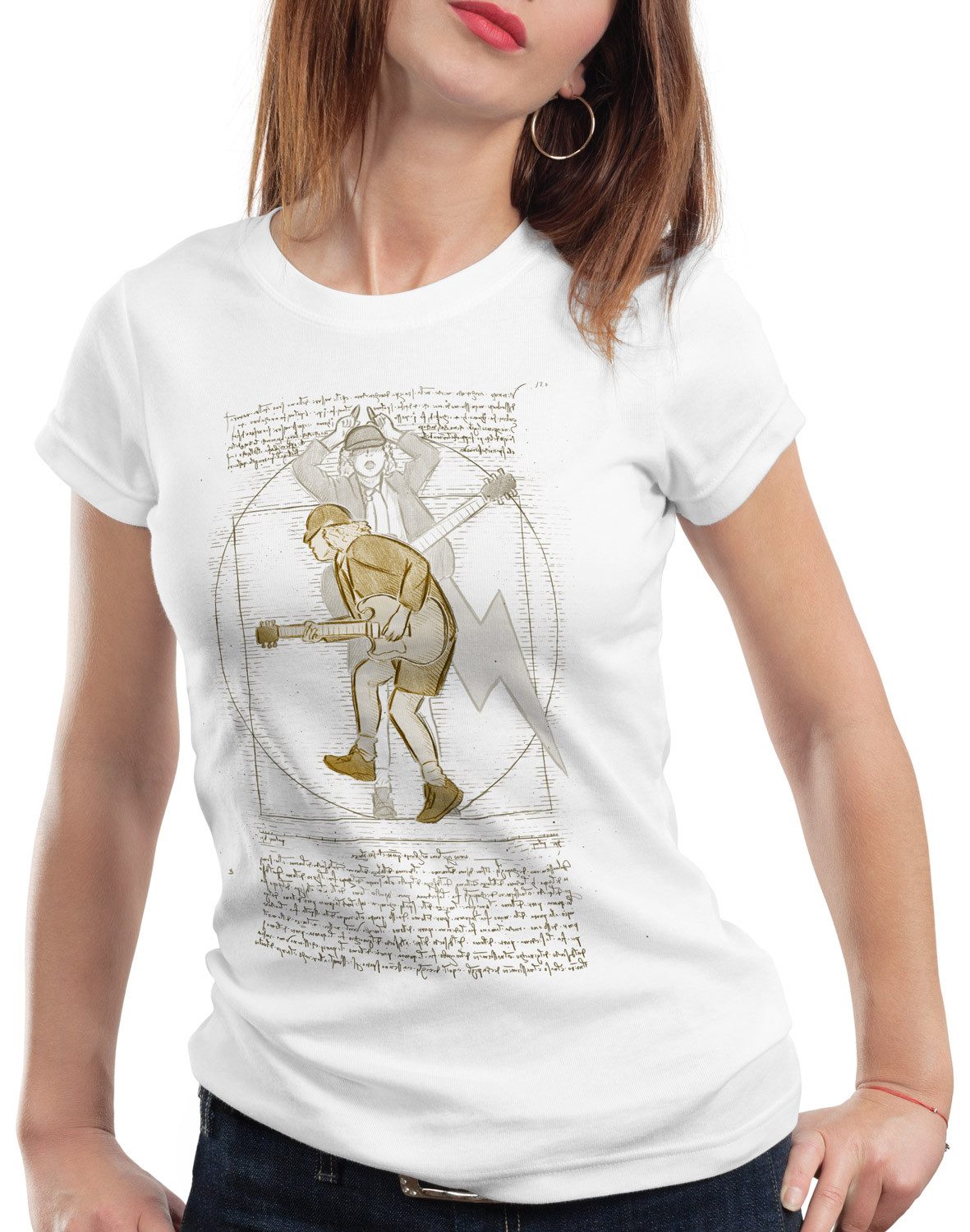 style3 T-Shirt Vitruvianischer Angus young tnt günstig online kaufen