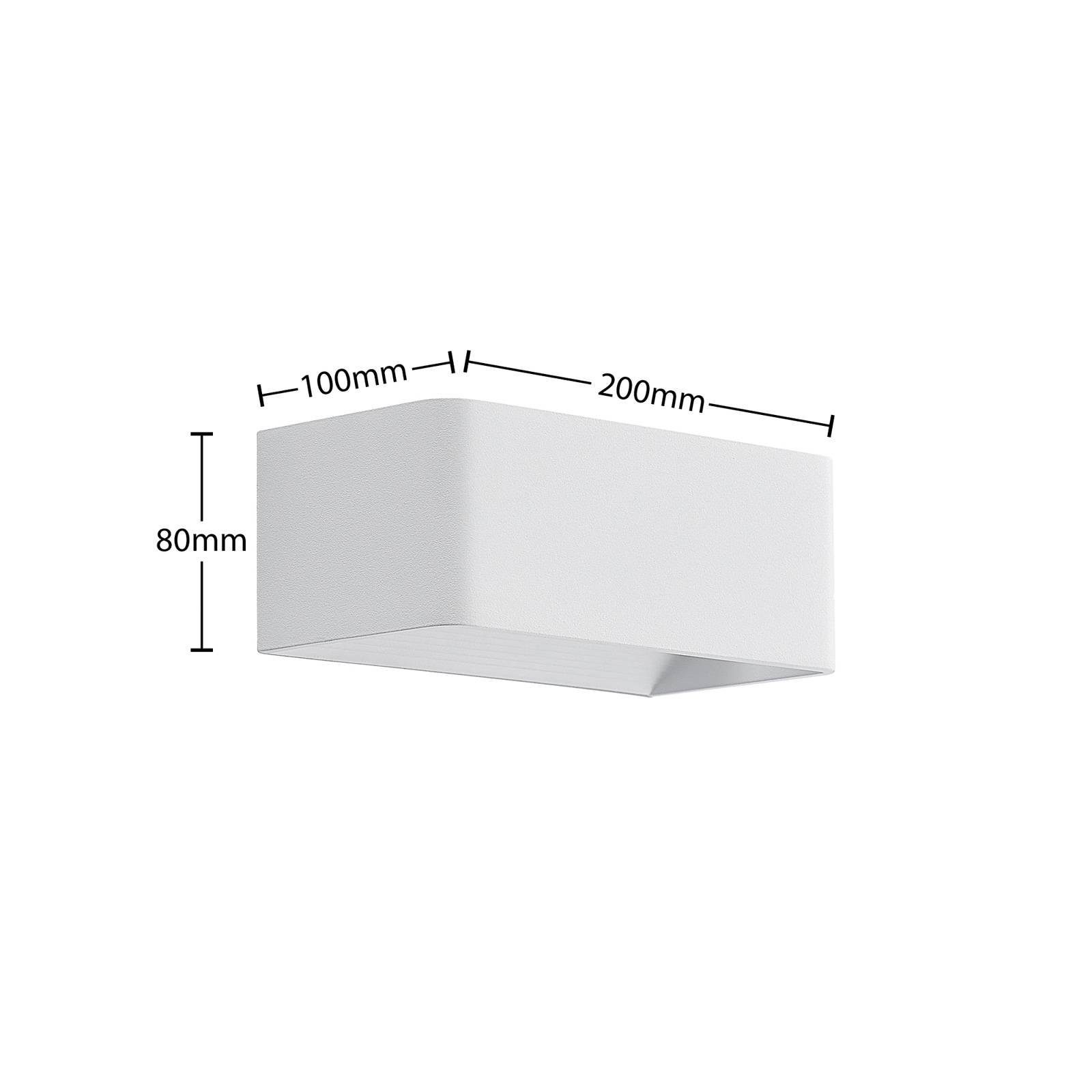 Arcchio LED Wandleuchte Karam, LED-Leuchtmittel Leuchtmittel inkl. 1 Modern, weiß, Aluminium, Eisen, verbaut, warmweiß, flammig, fest