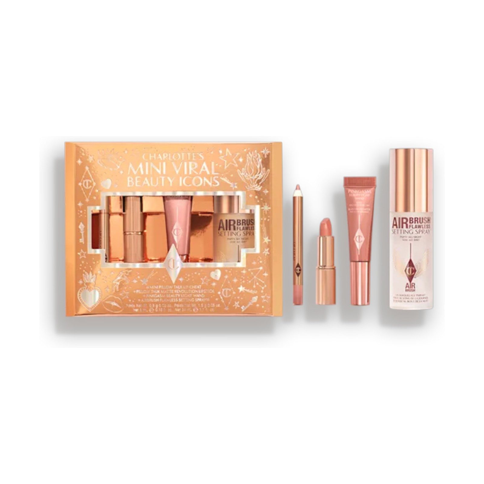 CHARLOTTE TILBURY Make-up Set CHARLOTTE'S MINI VIRAL BEAUTY ICONS TRAVEL SIZE MAKEUP KIT, 4-tlg.