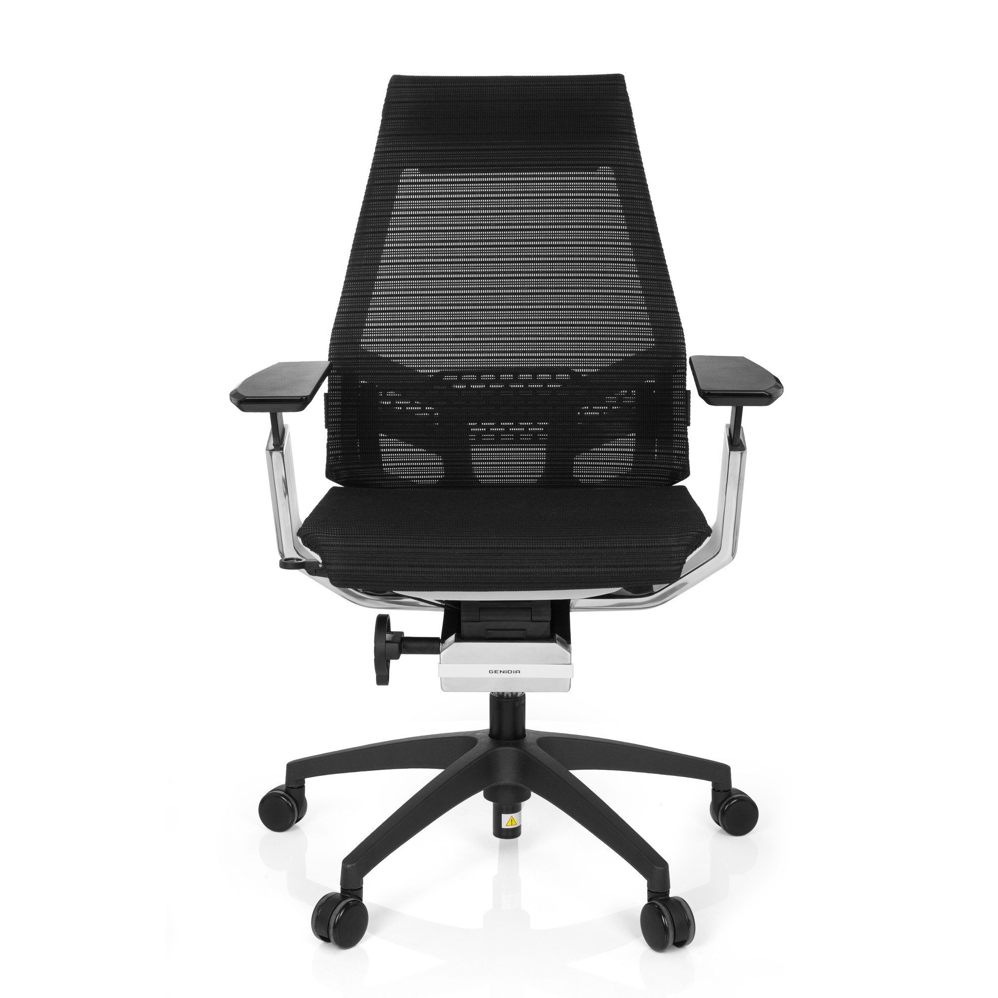 hjh OFFICE Drehstuhl Profi Bürostuhl GENIDIA SMART WHITE CM Netzstoff (1 St), Schreibtischstuhl ergonomisch