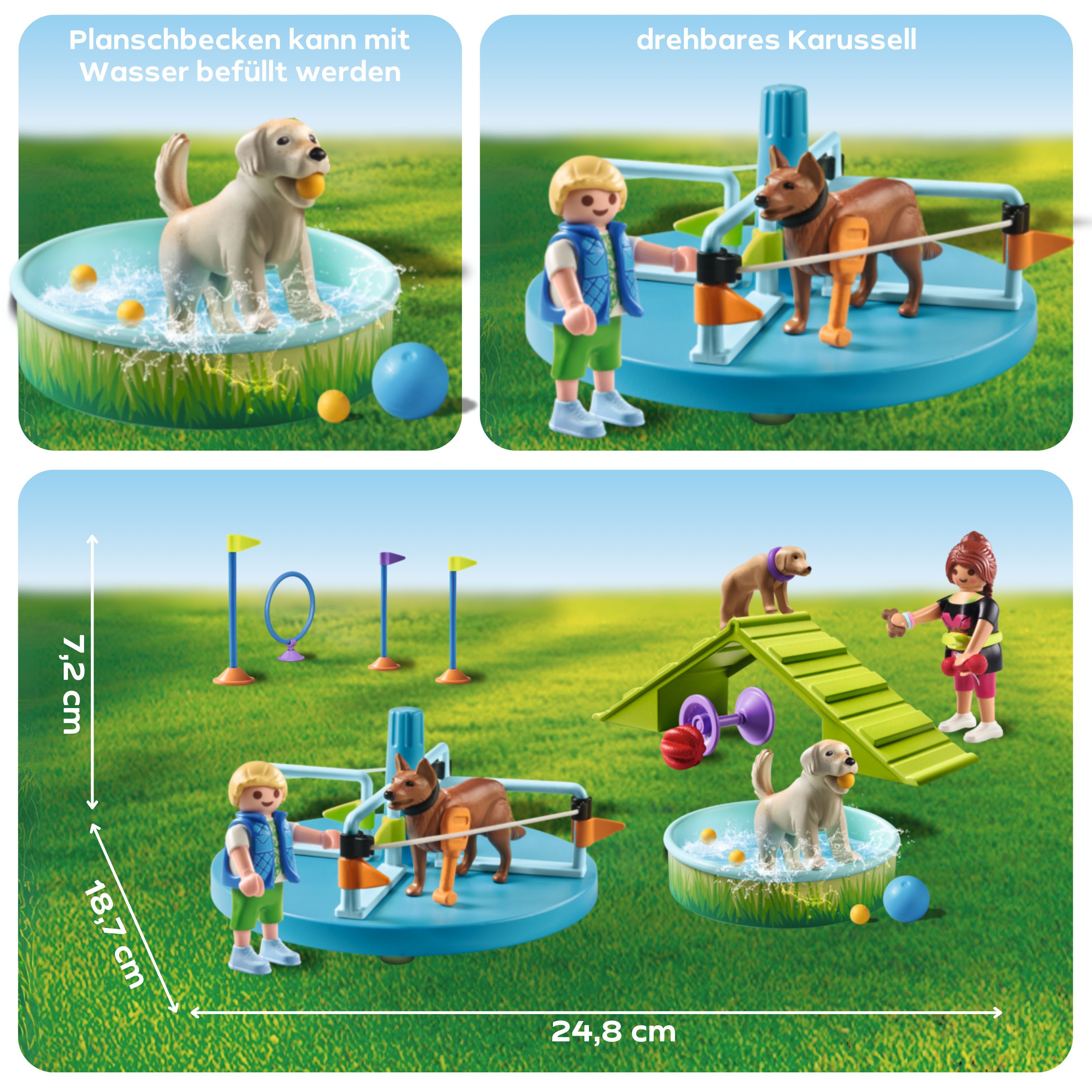 Playmobil® Hundespielplatz (71745), Playmobil My Life Konstruktions-Spielse günstig online kaufen