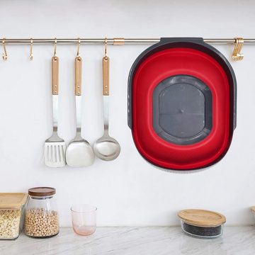 JEEL Küchensieb Sieb, Reis Waschschüssel, Silikon und PP-Material, (1-St), zum Waschen von Reis, Obst und Gemüse