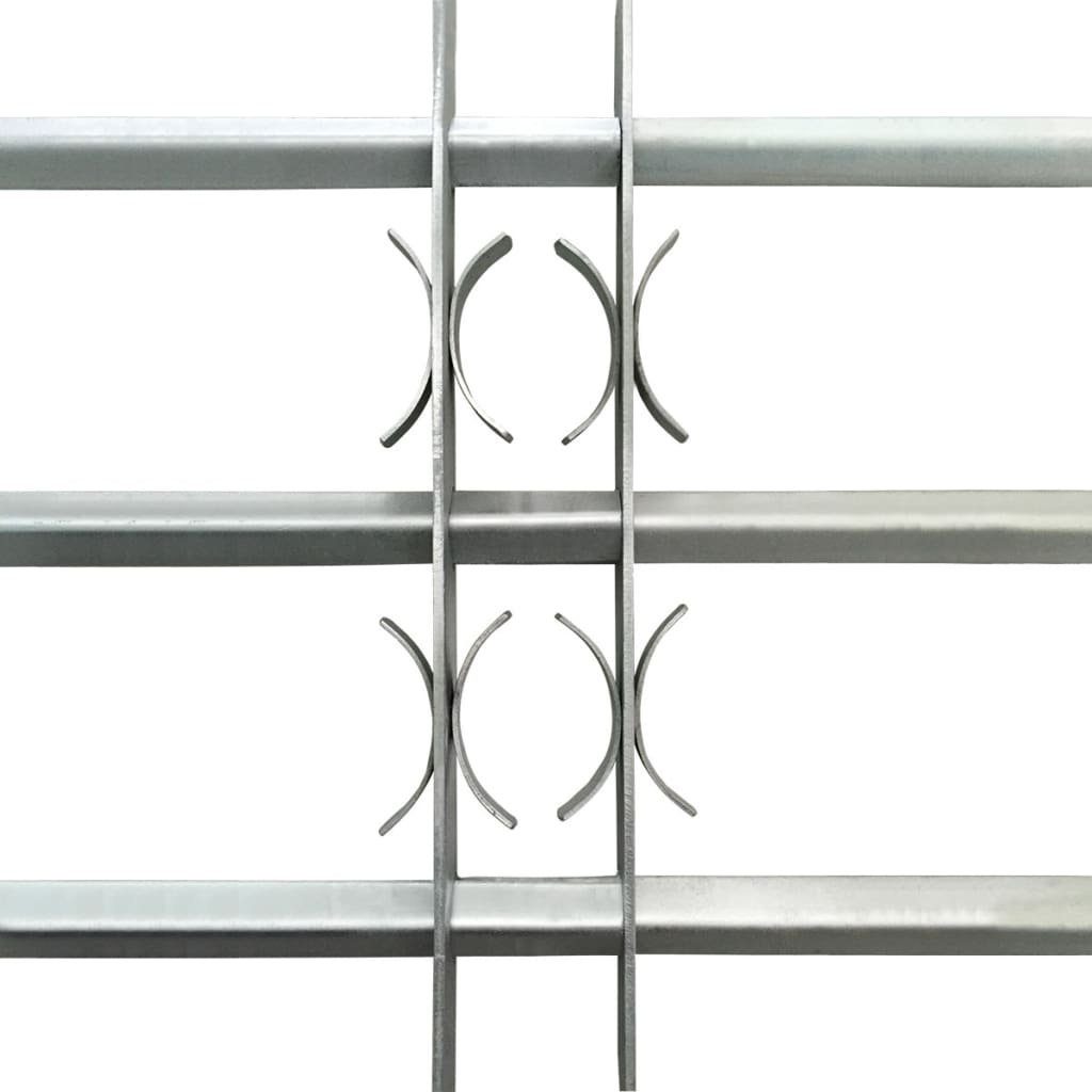 vidaXL Fenster 3 Querstäben 1000-1500 mm Fenstergitter Verstellbar für Fenster Verzin
