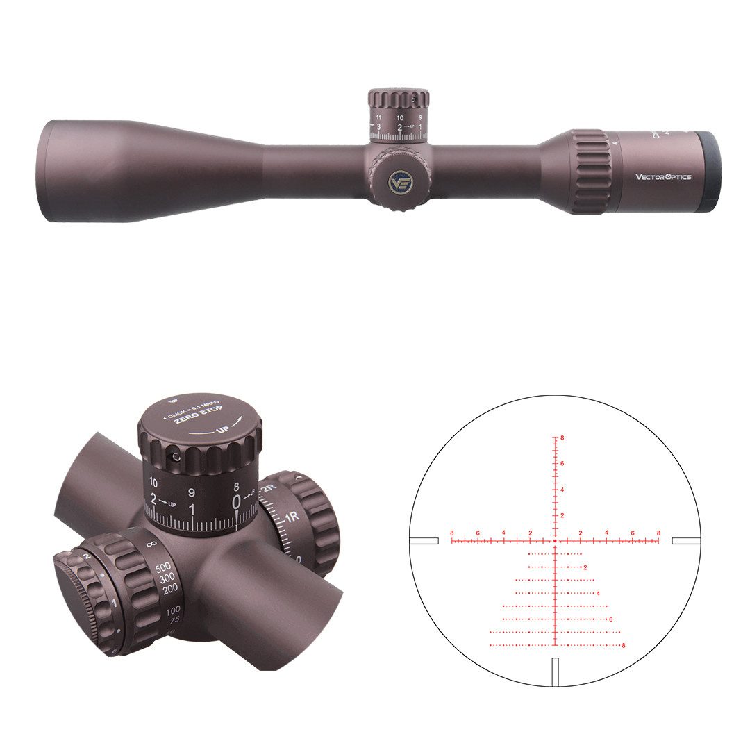 Vector Optics Vector Optics SCOL-43 Continental x6 4-24x50 Coyote FDE Zielfernrohr (Ideal für Sport und Jagd)