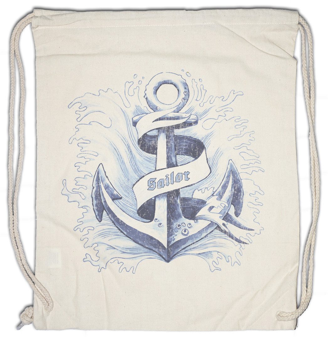 Turnbeutel Anchor III Sailor Turnbeutel Anker Tattoo Oldschool Jerry Art Nautical