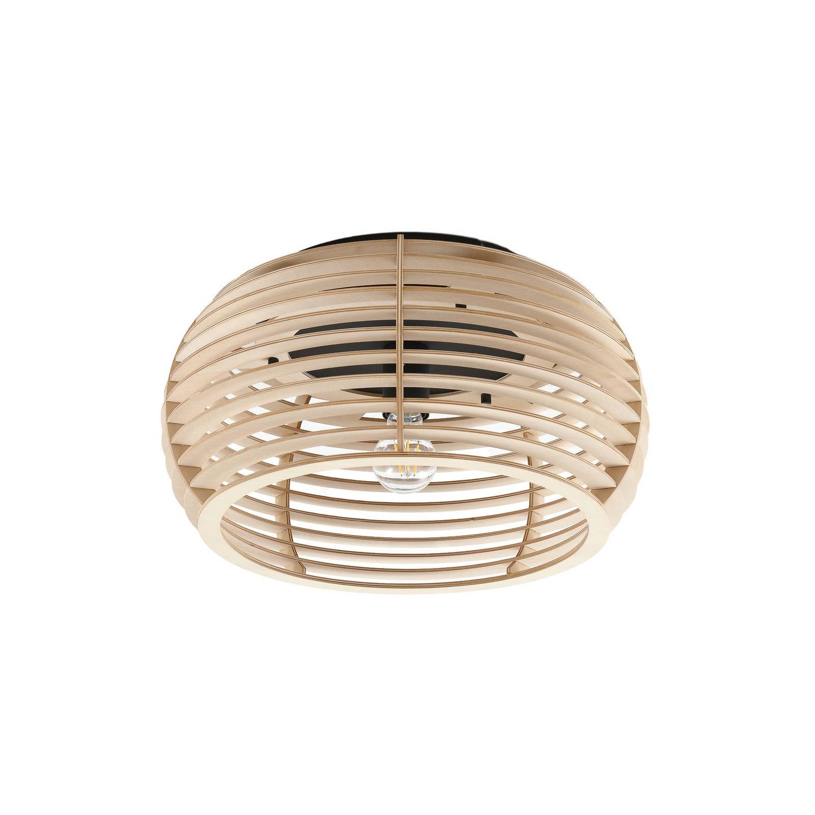 Lindby Deckenleuchten Ediz, Holz IP20, 1 x 15 W LED