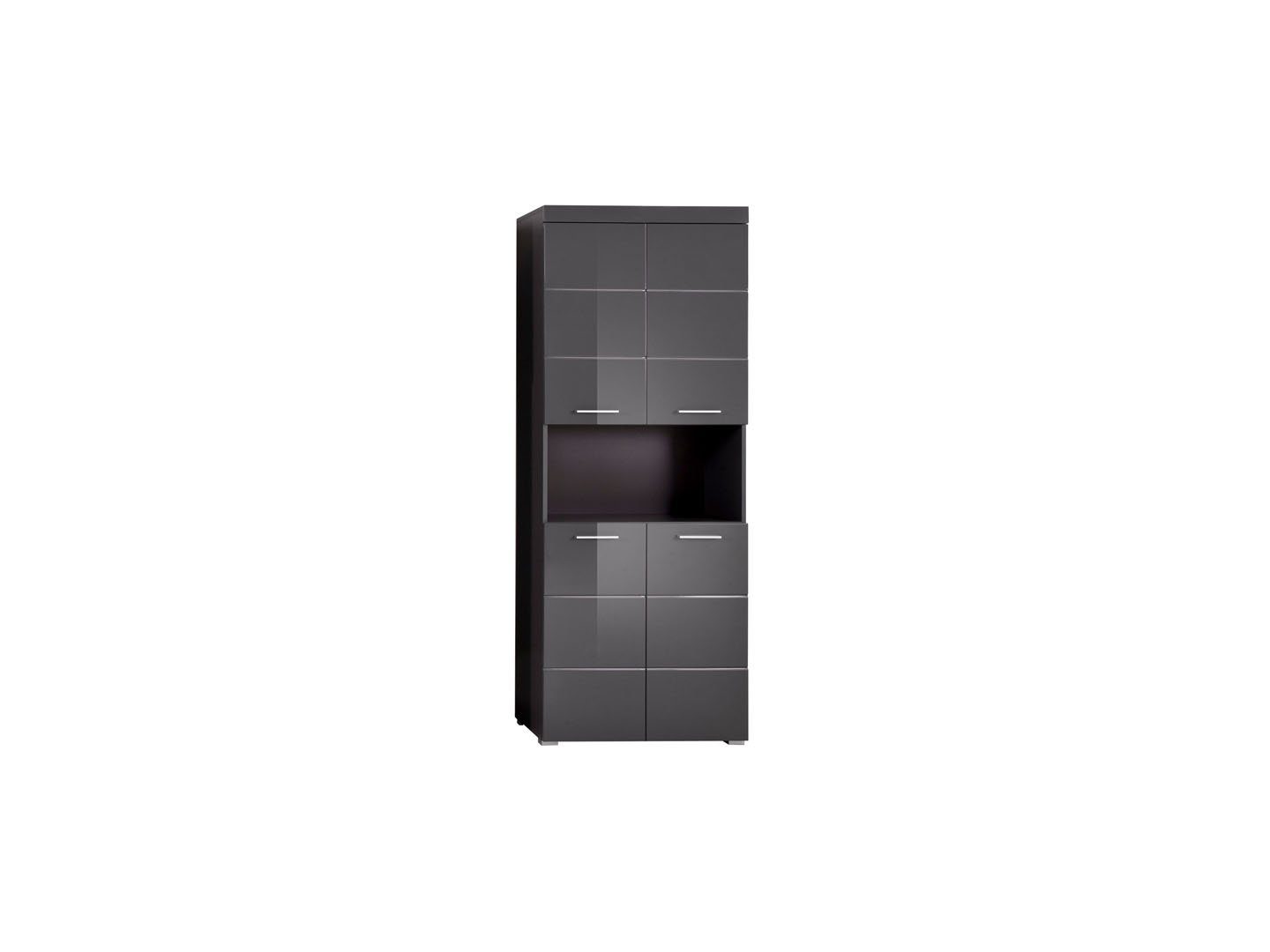 ebuy24 Badmöbel-Set AmandaMandoBea Bad Hochschrank 1 offenes Fach, 4 T