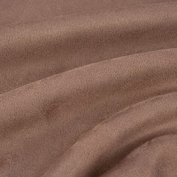 SCHÖNER LEBEN. Stoff Bekleidungsstoff Stretch Wildlederimitat einfarbig taupe 1,5m Breite