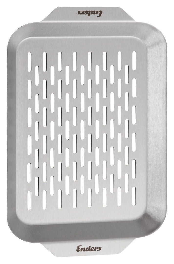 Enders® Grillschale Grillschale 19 x 32 x 1,5 cm Edelstahl