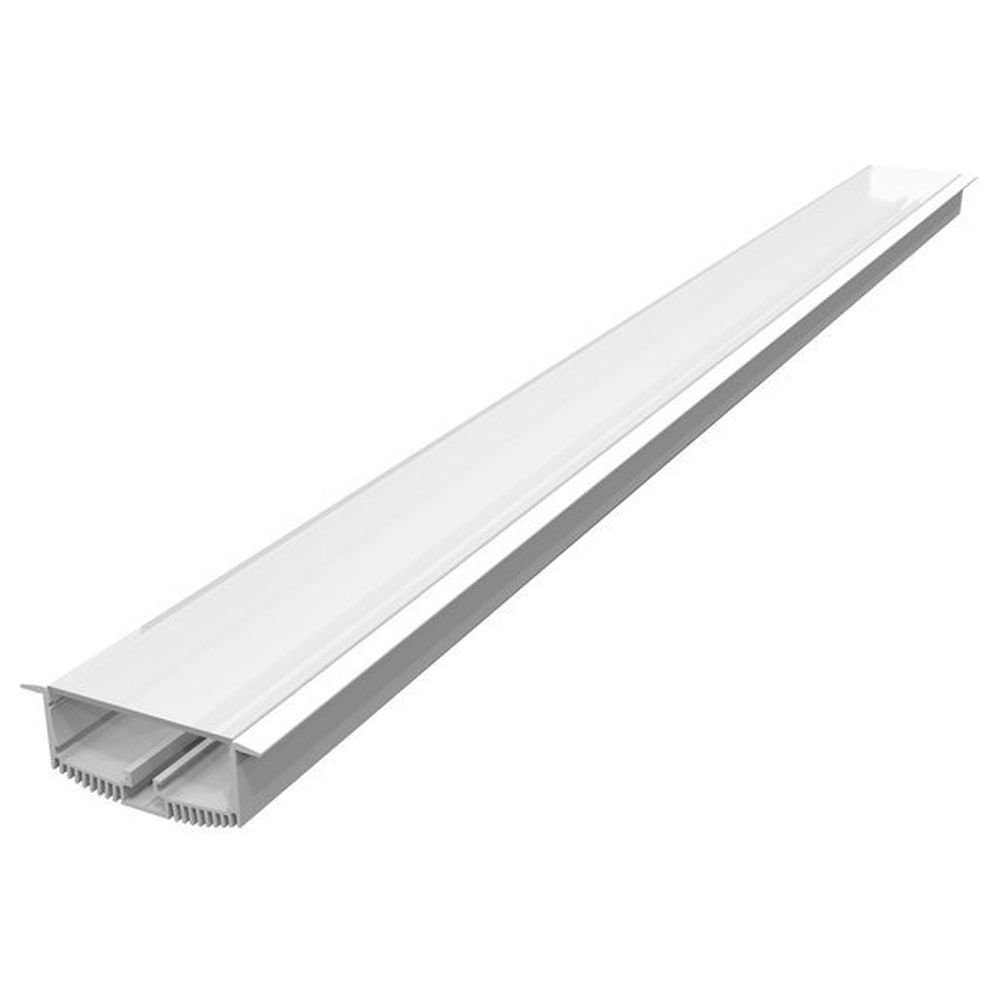 60 LED 1-flammig, Streifen Einbauprofil LED-Stripe-Profil Profilelemente in Grazia Weiß SLV 3m,