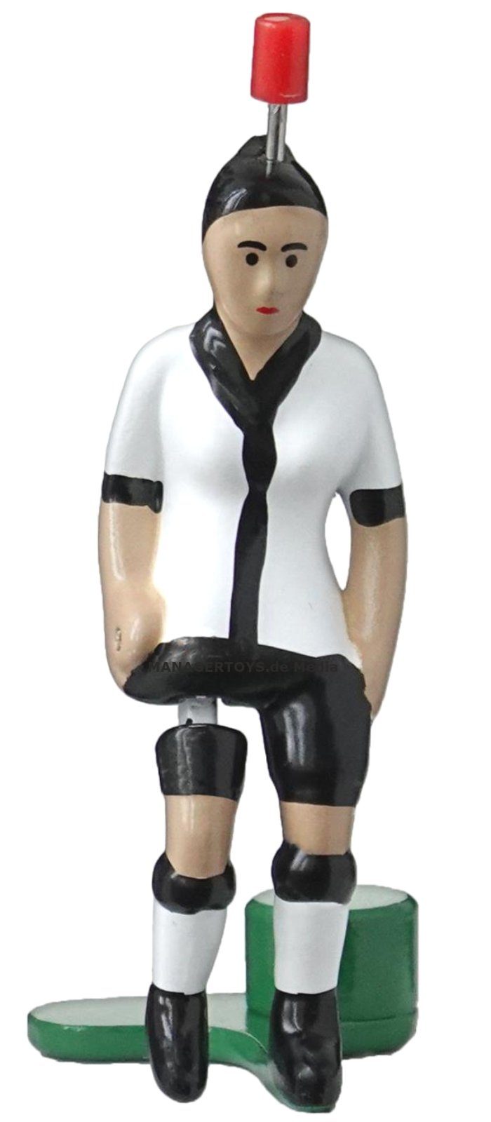 Tipp-Kick Tischfußballspiel Deutschland Kickerin Figur Dame Frau Lady Spielerin mit Ball