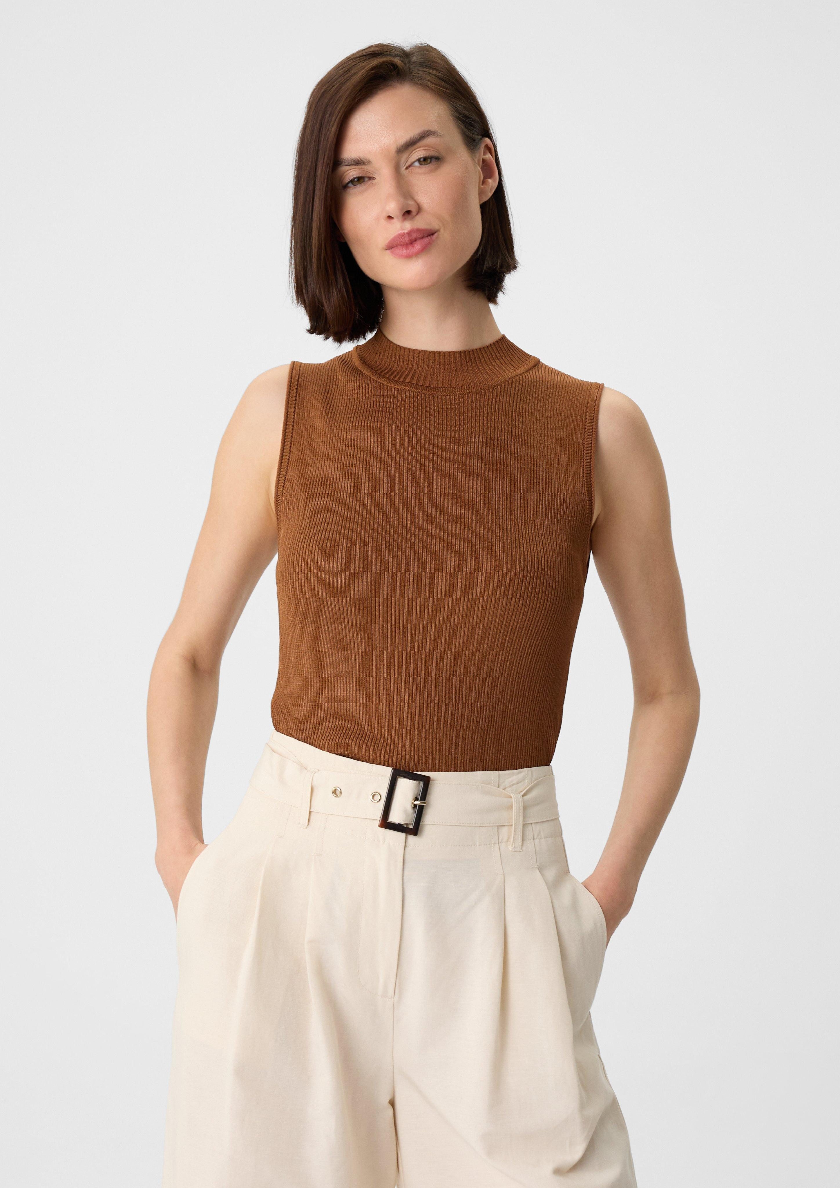 Comma Pullunder Feinstrick-Top im Slim Fit günstig online kaufen