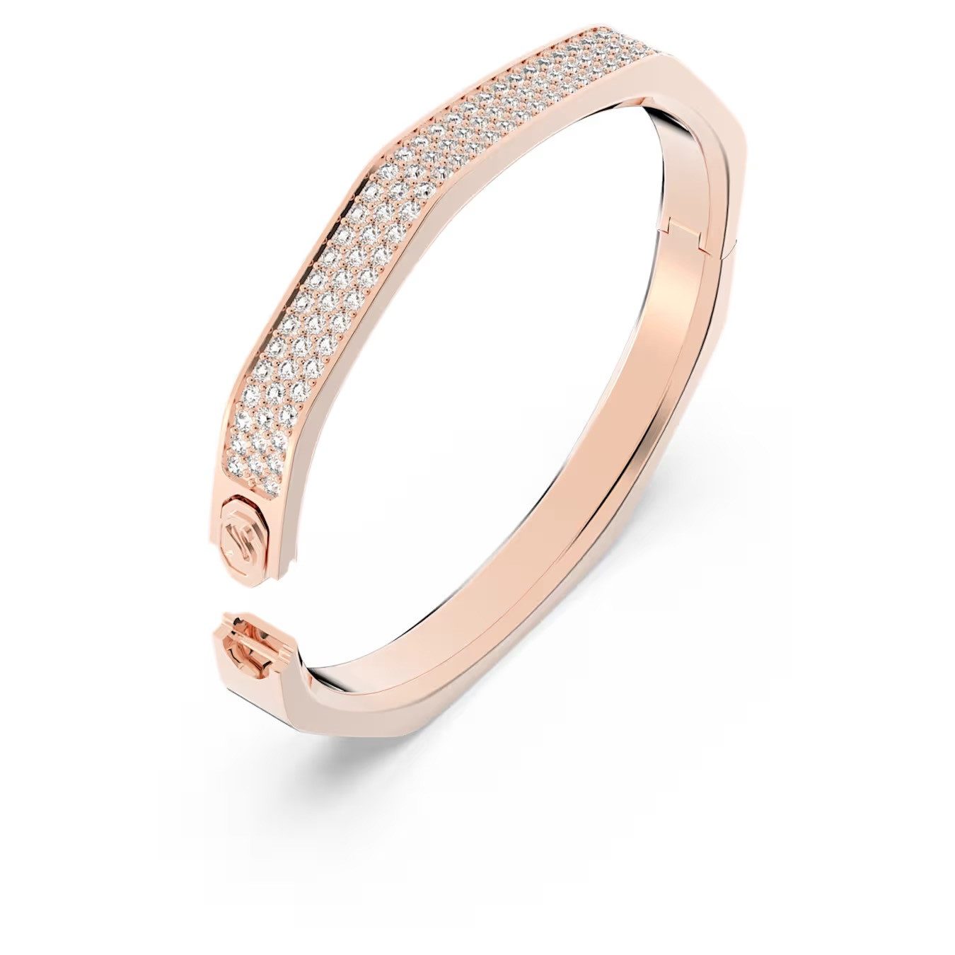 Swarovski Armreif Dextera Armreif Pavé, White, Rose Gold-Tone Plated 563920 günstig online kaufen