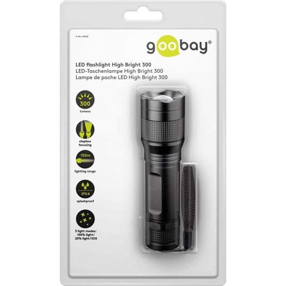 Goobay Taschenlampe LED-Taschenlampe 44560