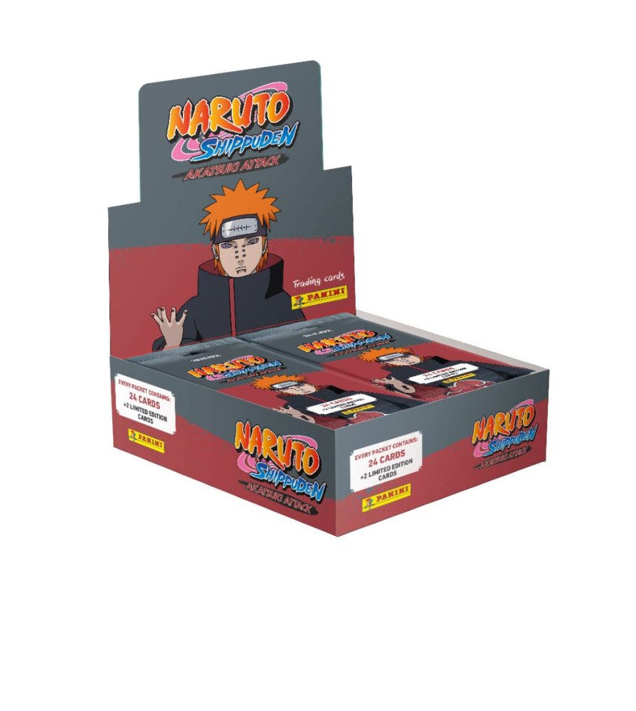 Panini Sammelkarte Naruto Shippuden Akatsuki Attack Trading Cards Fat Packs Display (10)