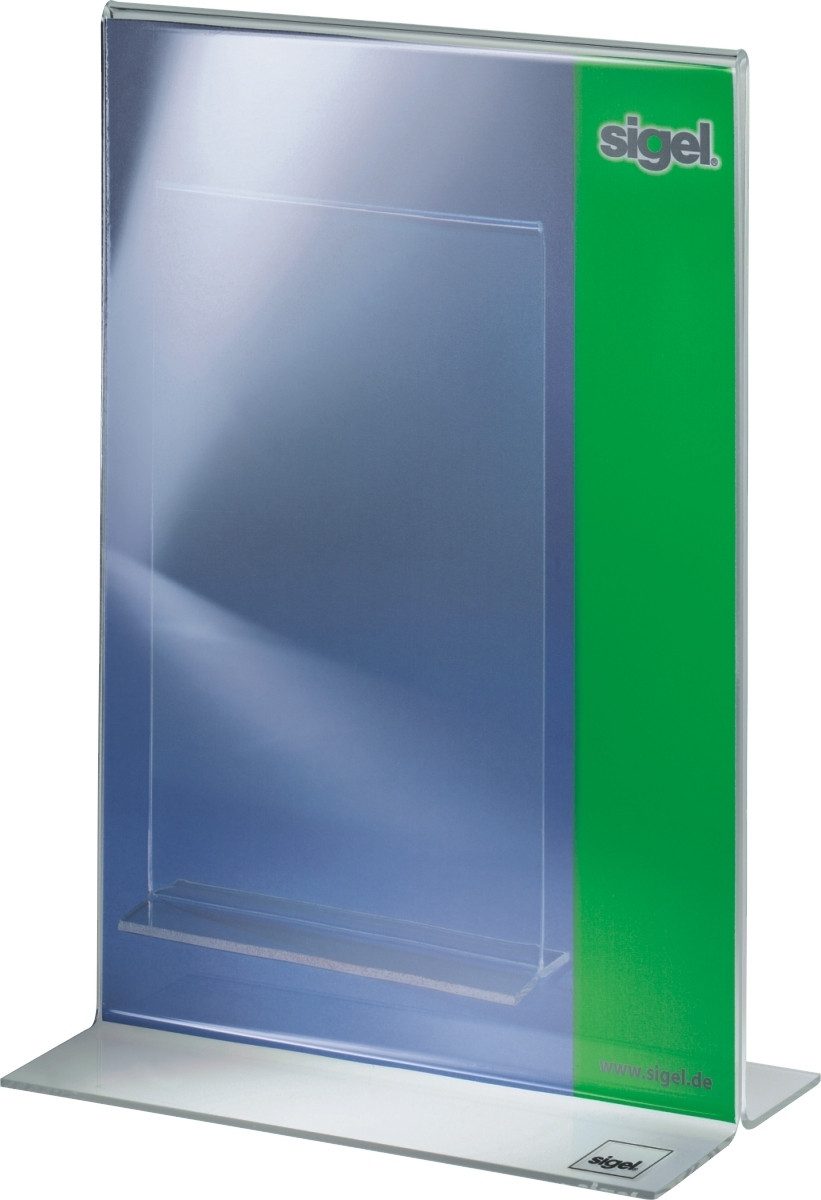 Sigel Stehsammler Tischaufsteller A5 gerade glasklar VE=1 Stück