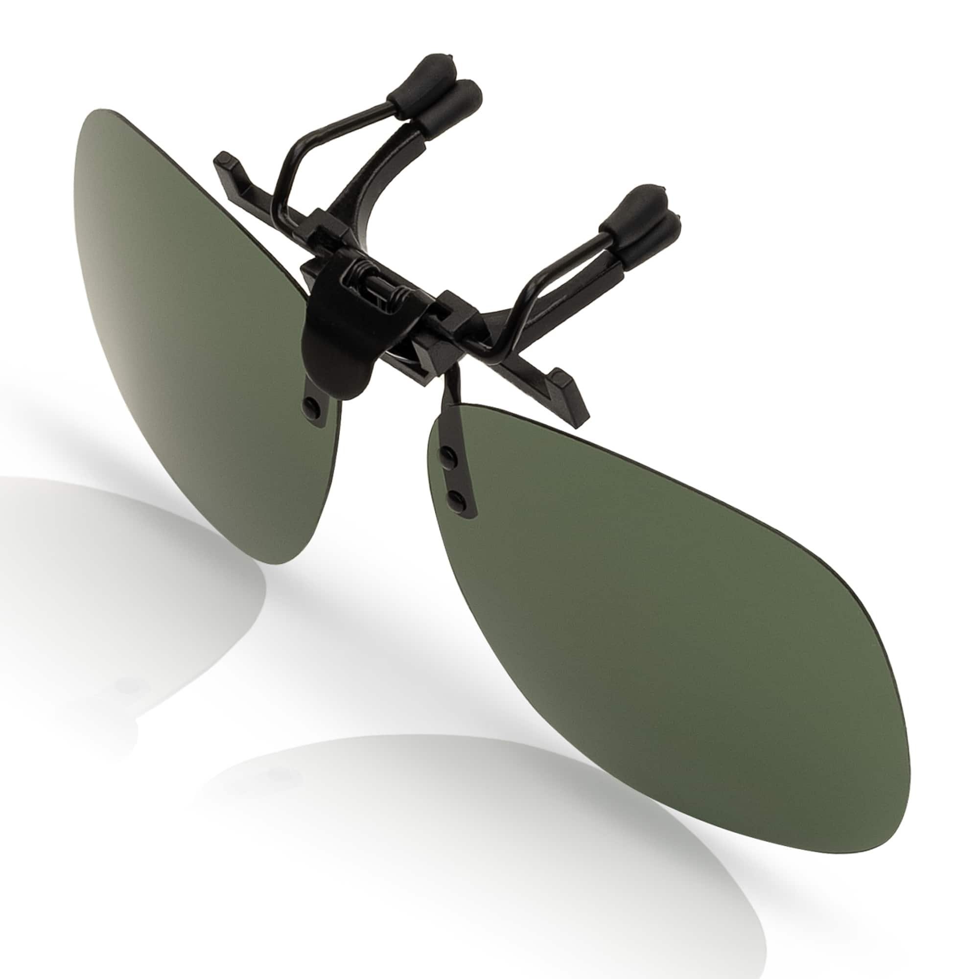 BEZLIT Eyewear Retrosonnenbrille Clip (1-St) Grau Aufsatz Linsen mit On Brillen Polarisierter polarisierten
