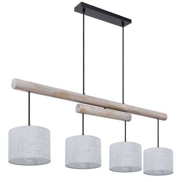 etc-shop Hängeleuchte, Leuchtmittel nicht inklusive, Decken Pendelleuchte Höhen verstellbar Esszimmer Decken Lampe Holz