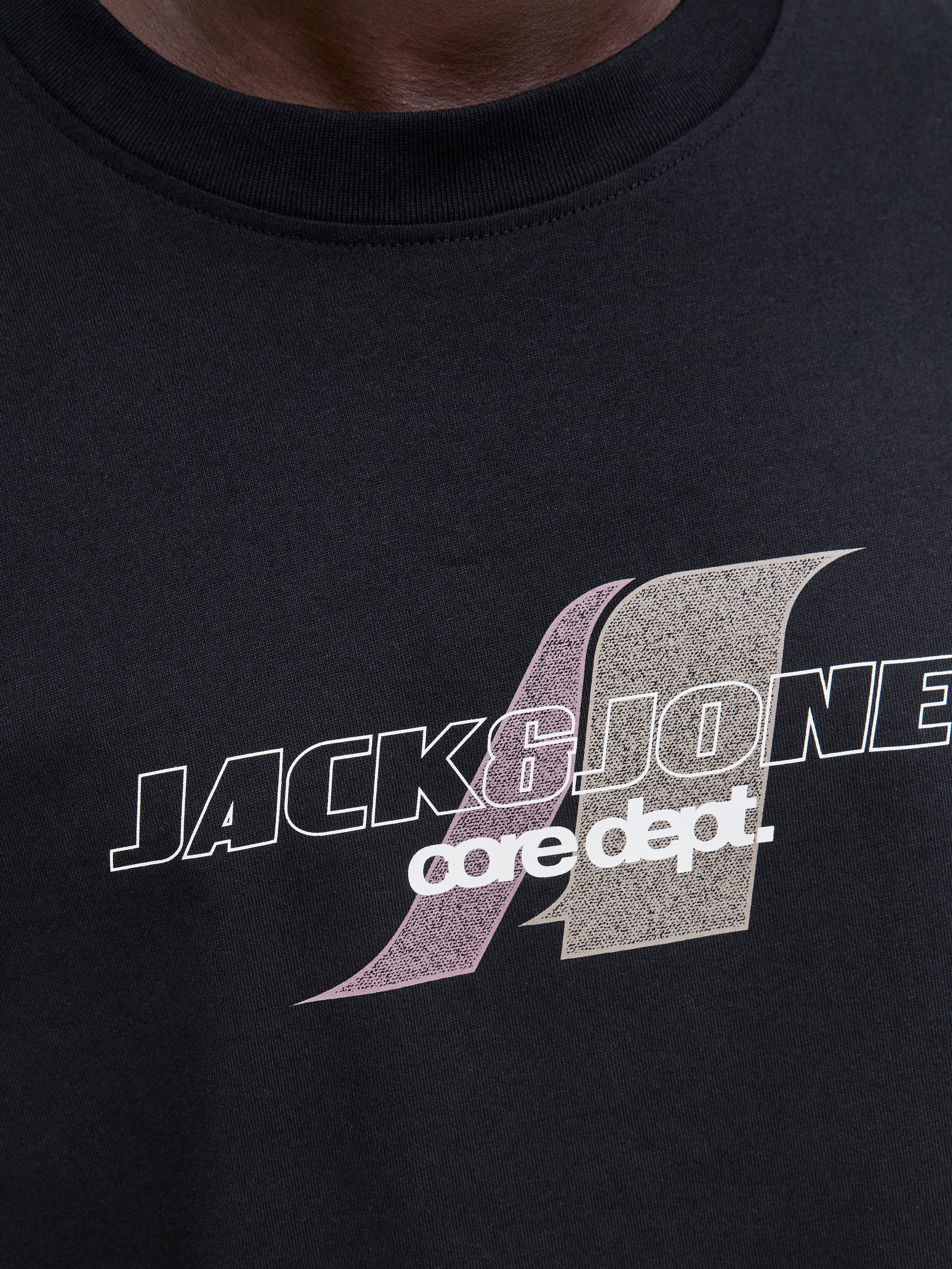 Jack & Jones T-Shirt JCOTIER FRONT PRINT TEE SS CREW NECK