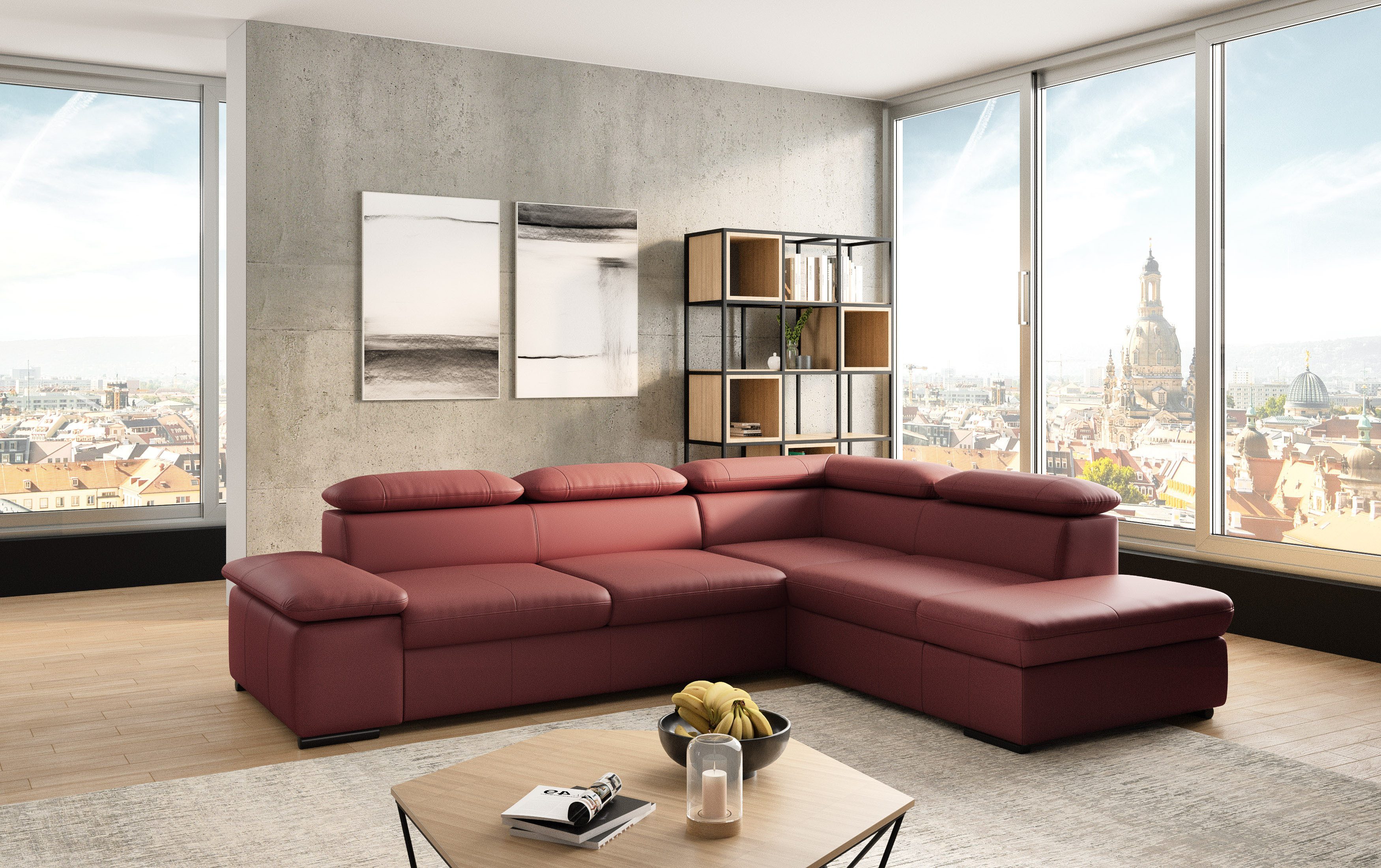 sit&more Ecksofa Alcudia L-Form, mit Armteilverstellung, günstig online kaufen