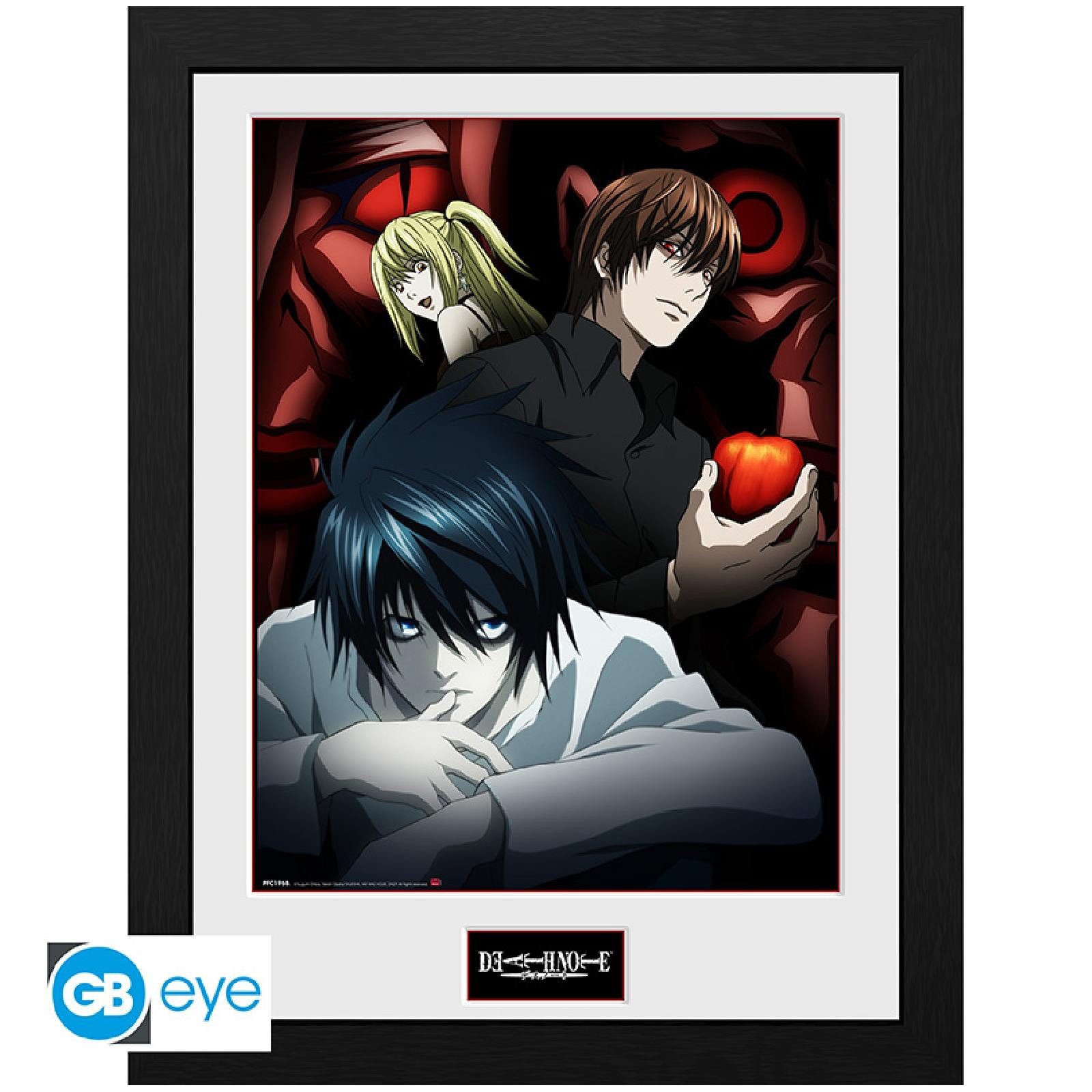 ABYstyle Poster DEATH NOTE - Framed print Light, L and Misa