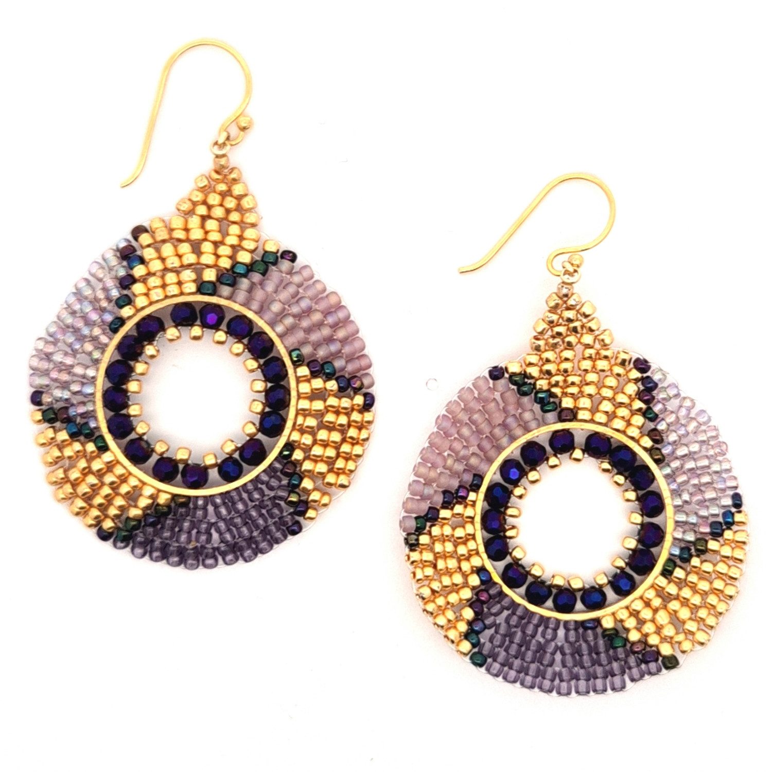 Impala Paar Ohrhänger Ohrringe „Ornella“ – Handgemachte Perlenkunst in 5 Farbkombinationen