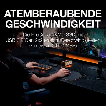Seagate »FireCuda Gaming SSD« externe Gaming-SSD (1 TB), Inklusive 3 Jahre Rescue Data Recovery Services