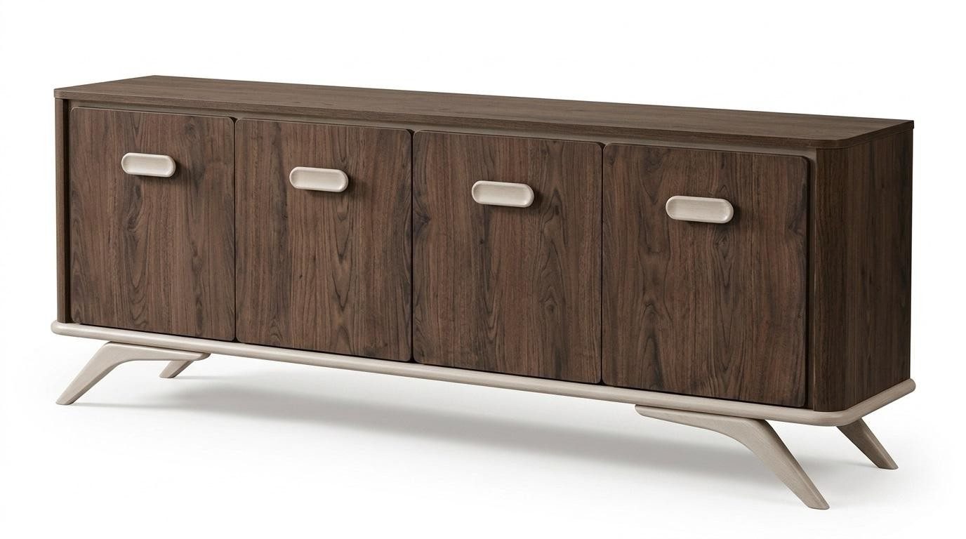Xlmoebel Konsole Konsole Stil modern braun bequem praktisch Wohnzimmer komfortabel (1-tlg)
