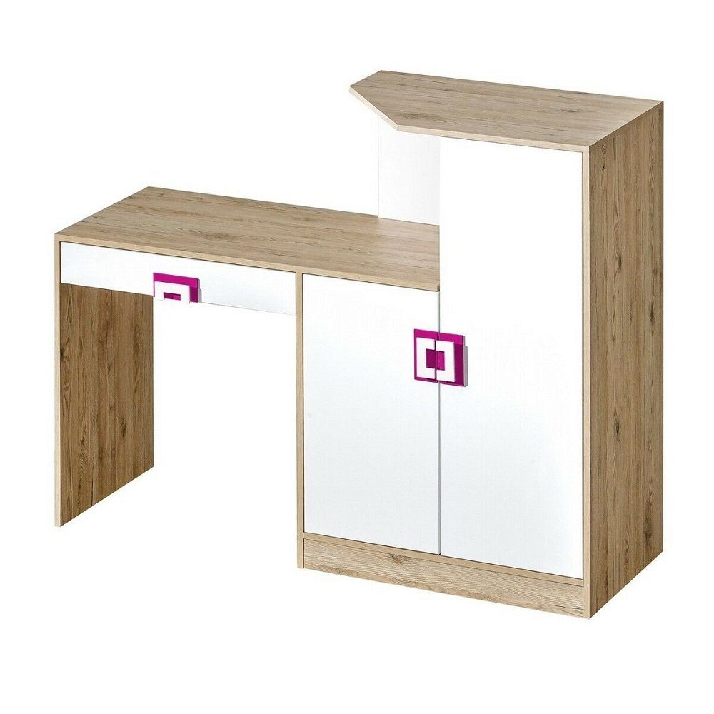 Feldmann-Wohnen Schreibtisch NICO (PC-Tisch, Computertisch), in Pink