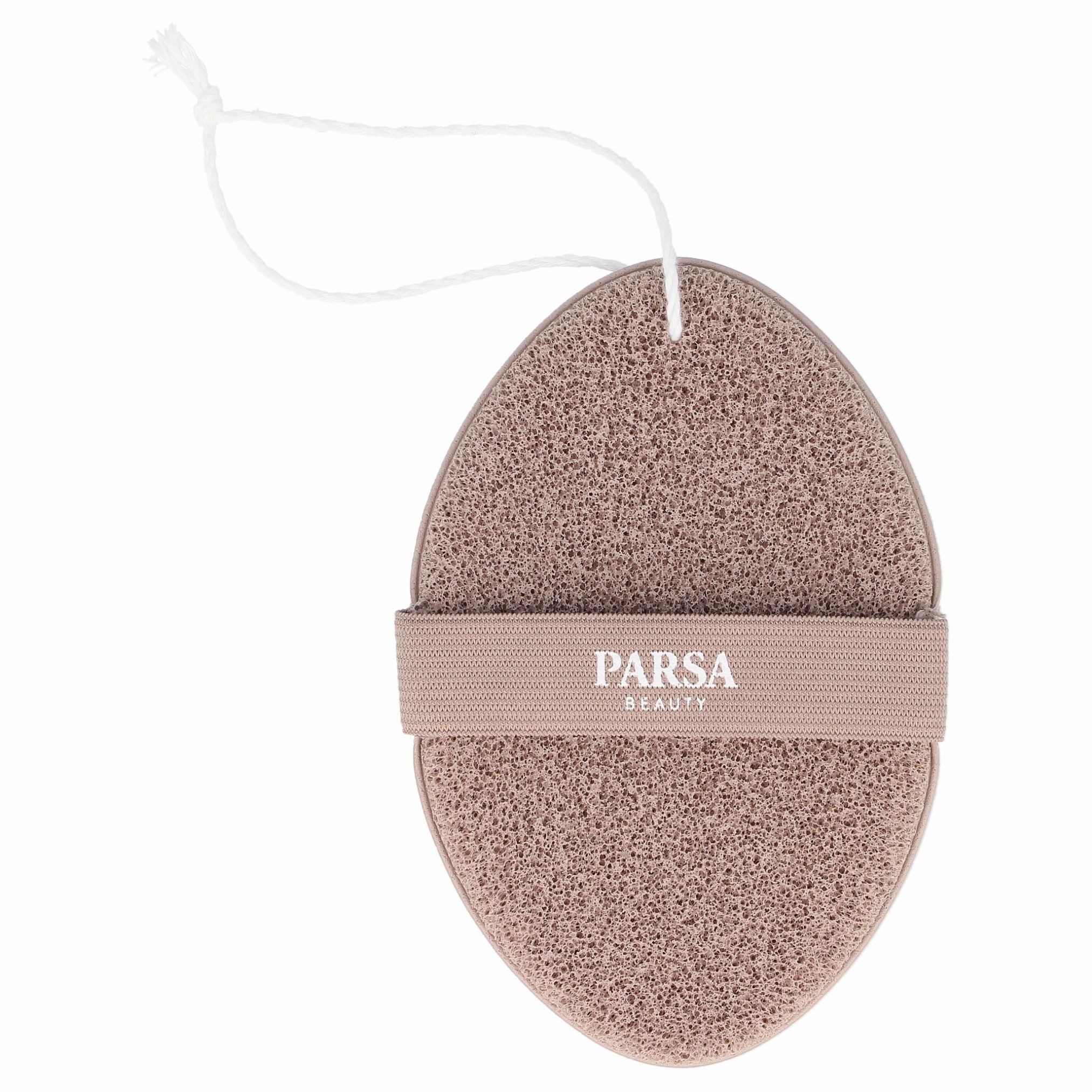 PARSA Beauty Gesichtsbürstenaufsatz Wellness Schwamm Terracotta, sanfter Dusch- & Badeschwamm
