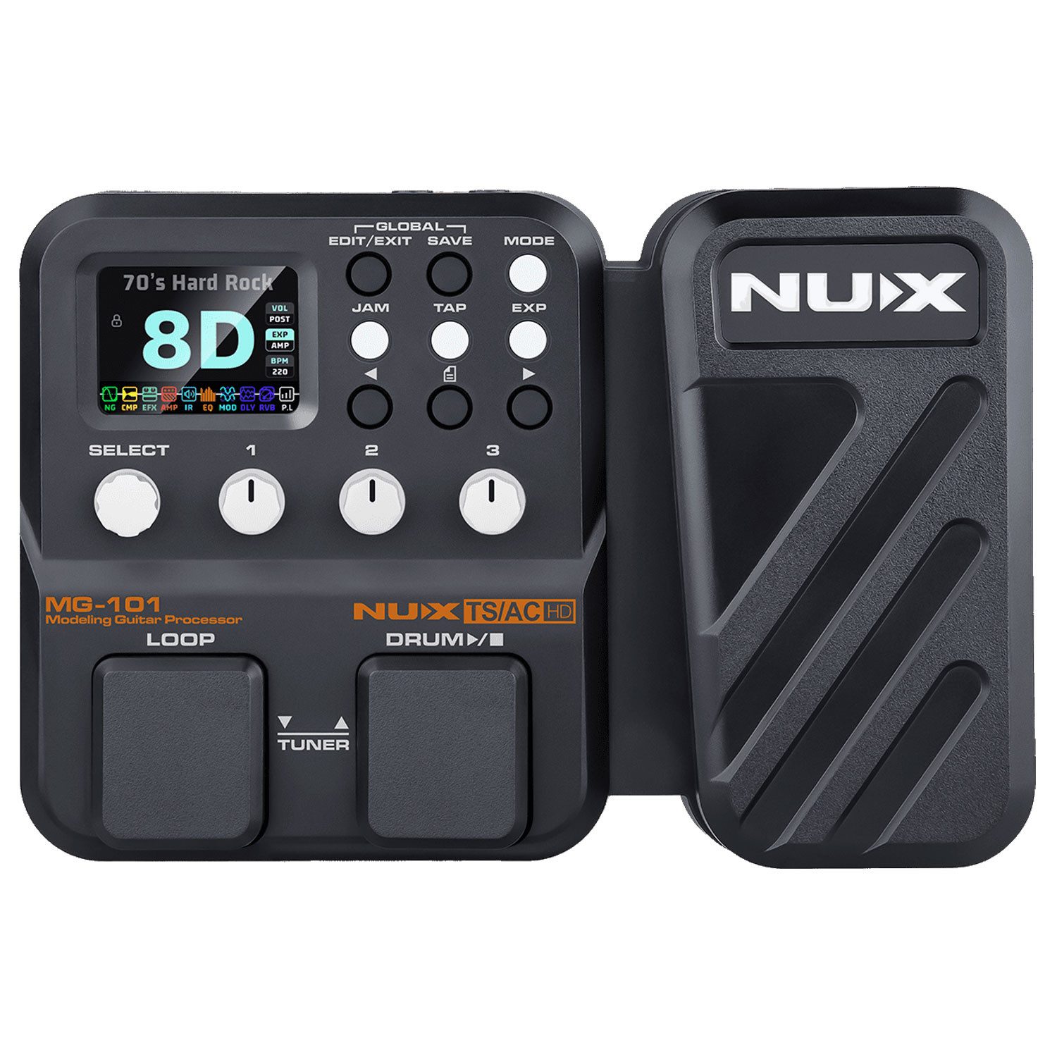 Nux E-Gitarre Nux Effektgerät MG101 Multieffekt, Digital, Hochwertig