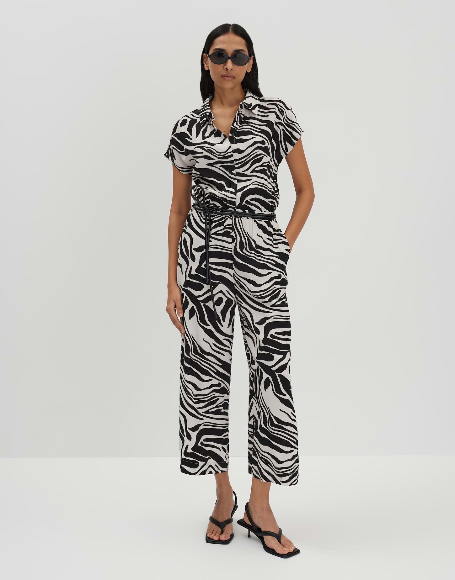 someday Jumpsuit CETARA mit abstraktem Animal Print Webware