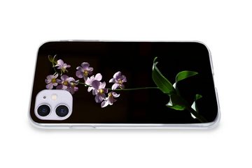 MuchoWow Handyhülle Orchidee - Blume - Rosa, Handyhülle Apple iPhone 11, Smartphone-Bumper, Print, Handy